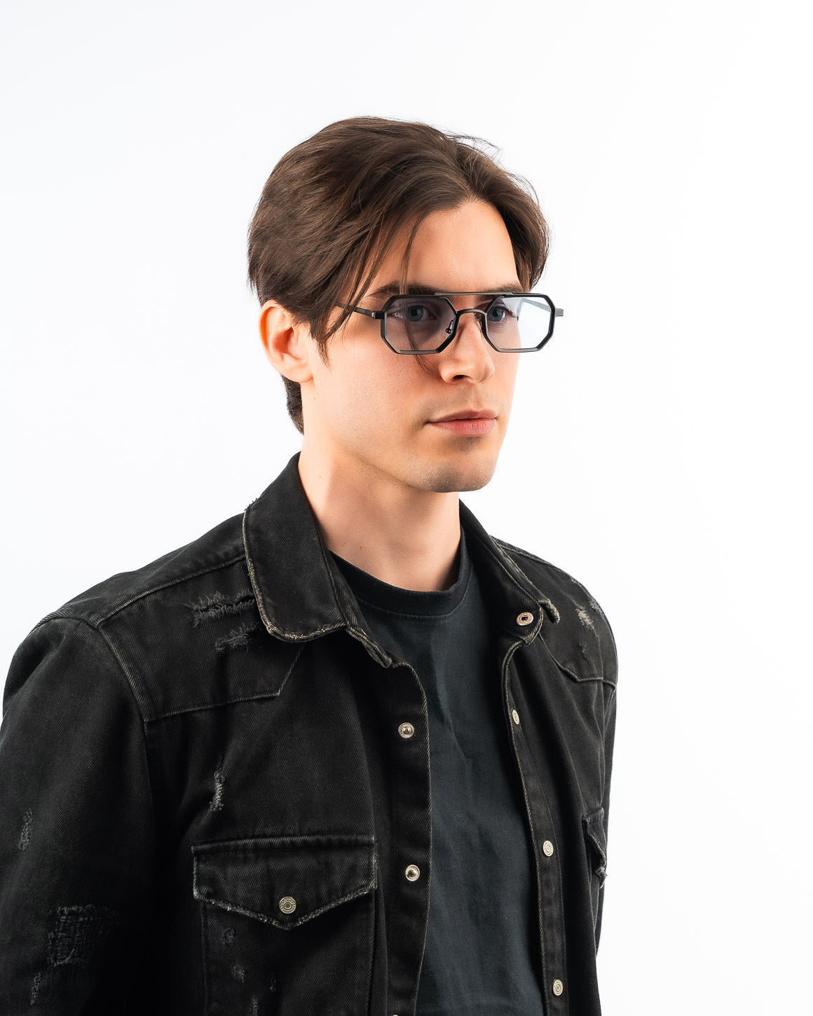 JAMES METALLIC BLACK-BLUE - Red Raven