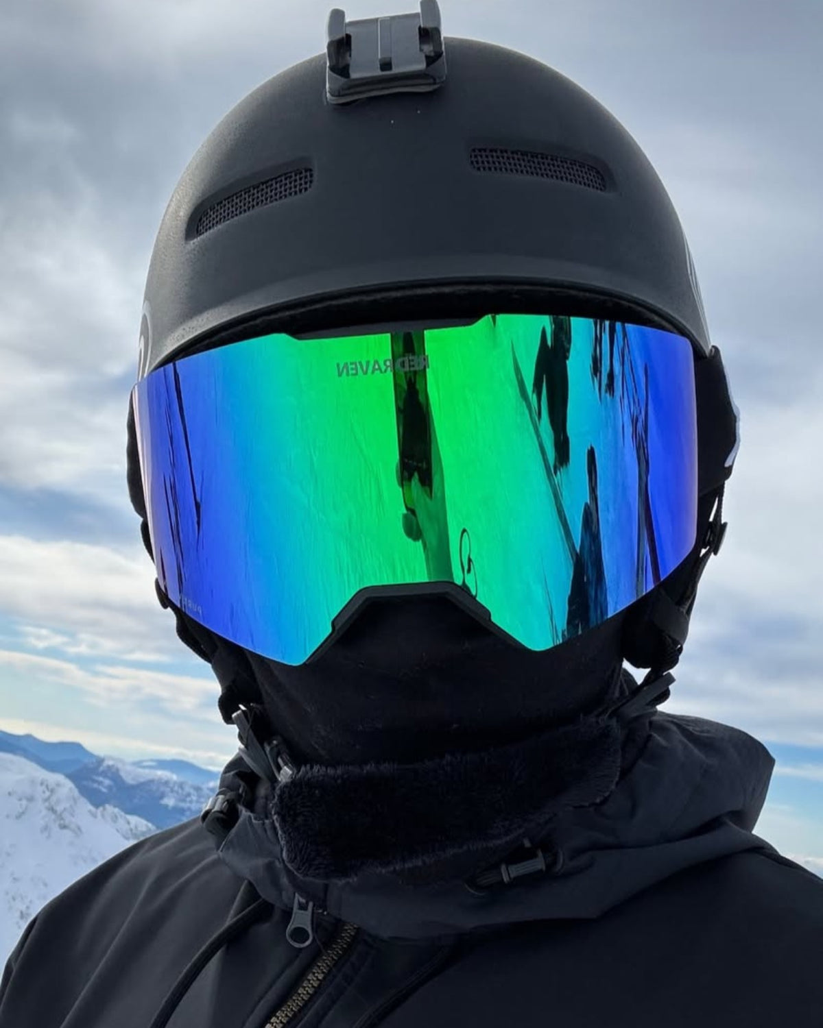 SNOW MASK #B BLACK INFERNO