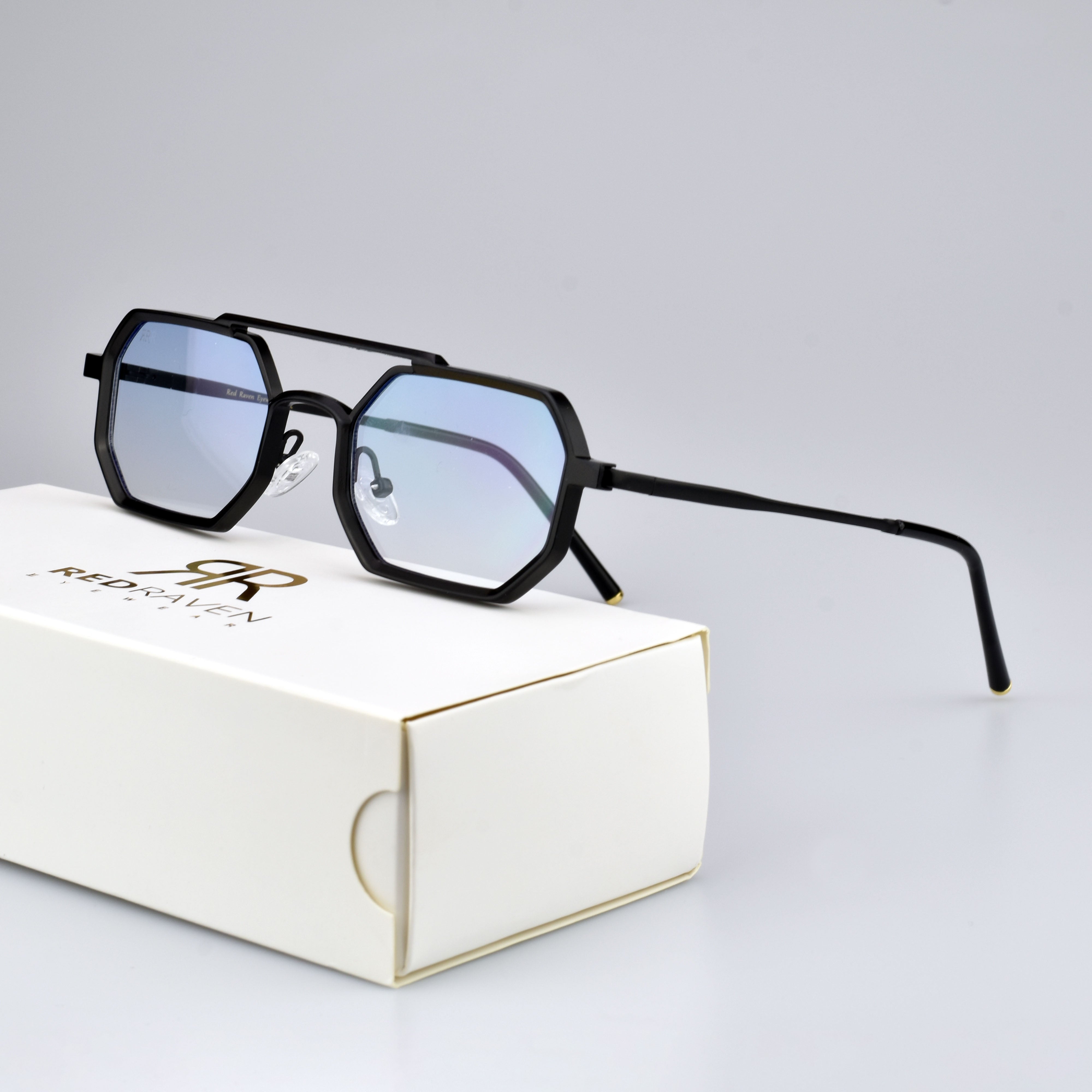 JAMES METALLIC BLACK-BLUE