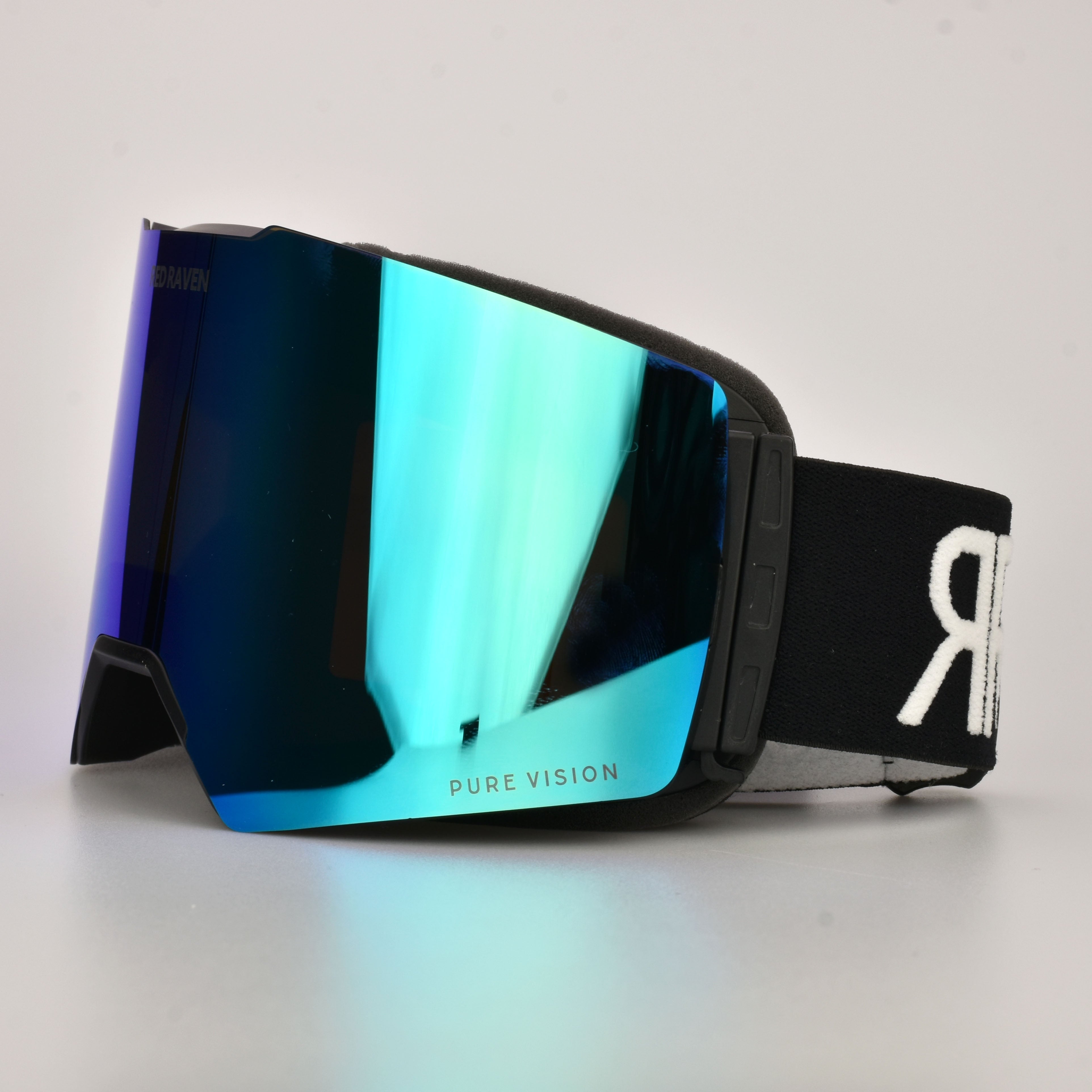 SNOW MASK #B BLACK LIGHT BLUE