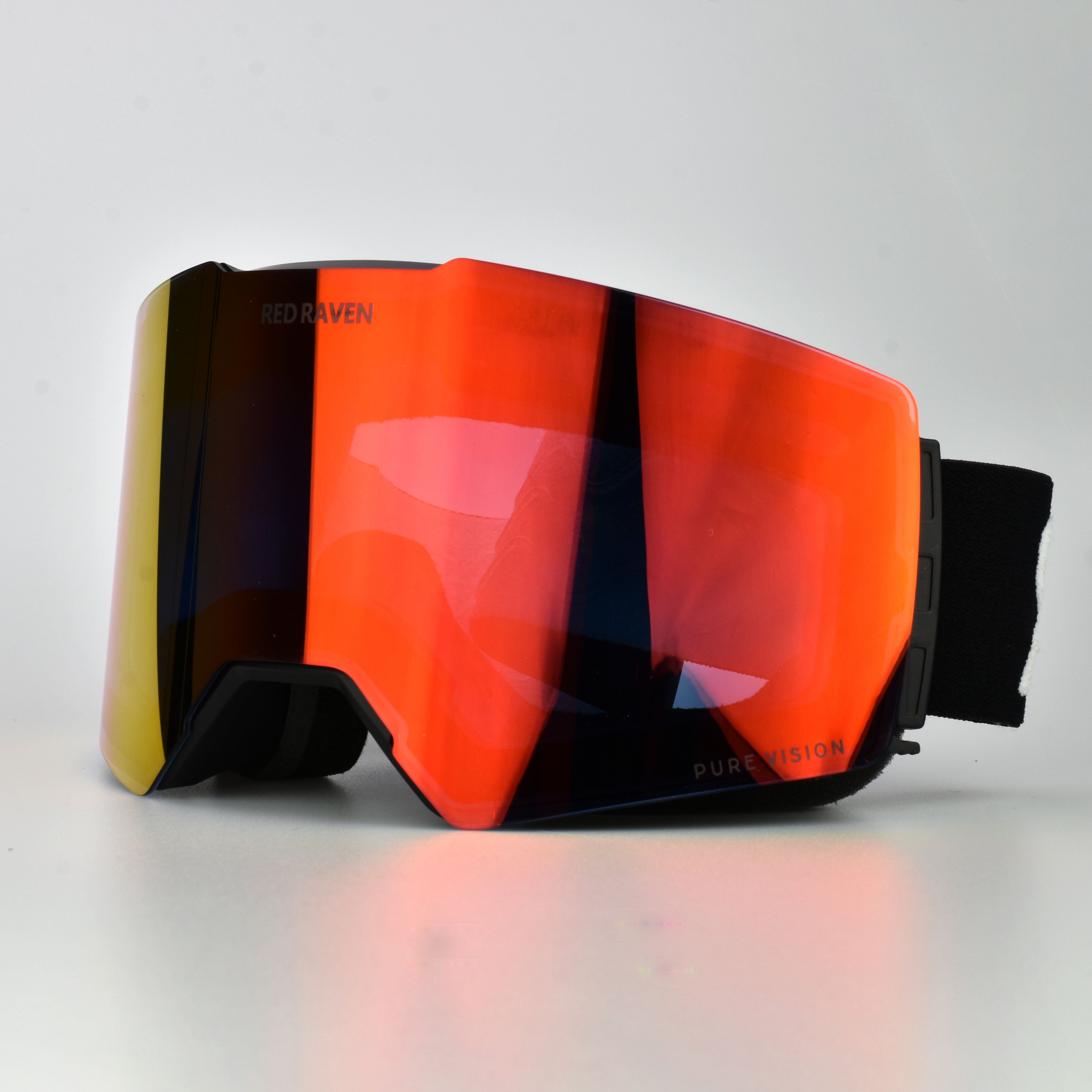 MASCHERA DA NEVE #B NERO ROSSO - FOTOCROMATICA