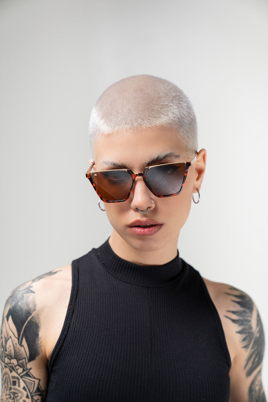 Men's Sunglasses Red Raven Brown