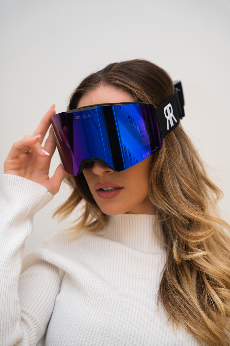 SNOW MASK #B BLACK MAUVE 