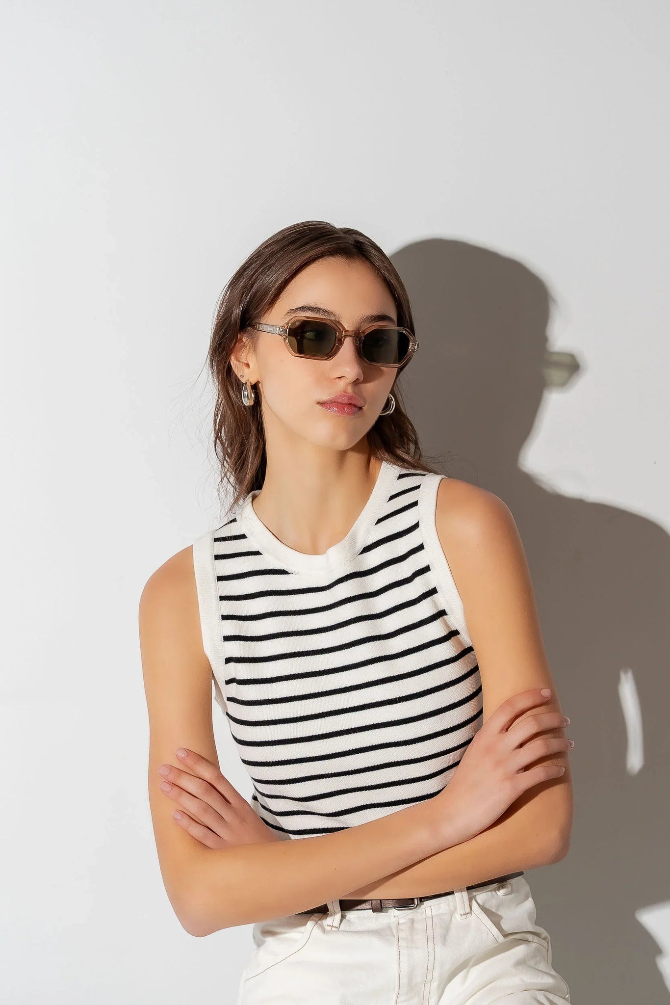 Men's Sunglasses Red Raven White