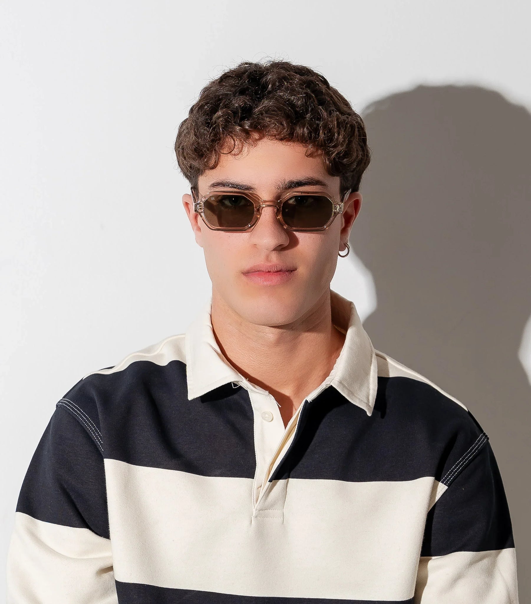 Men's Sunglasses Red Raven White