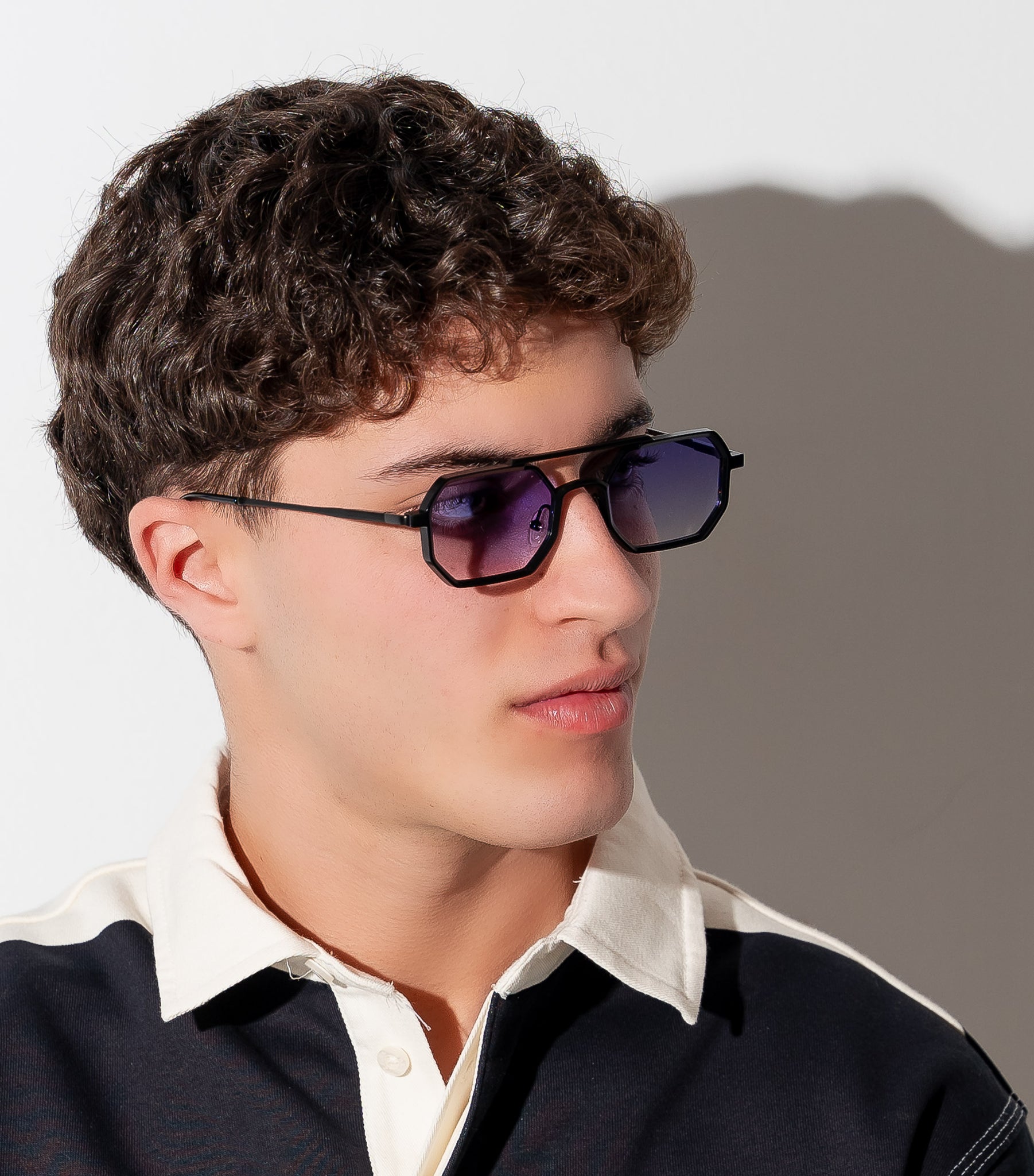 Men's Sunglasses Red Raven Silver