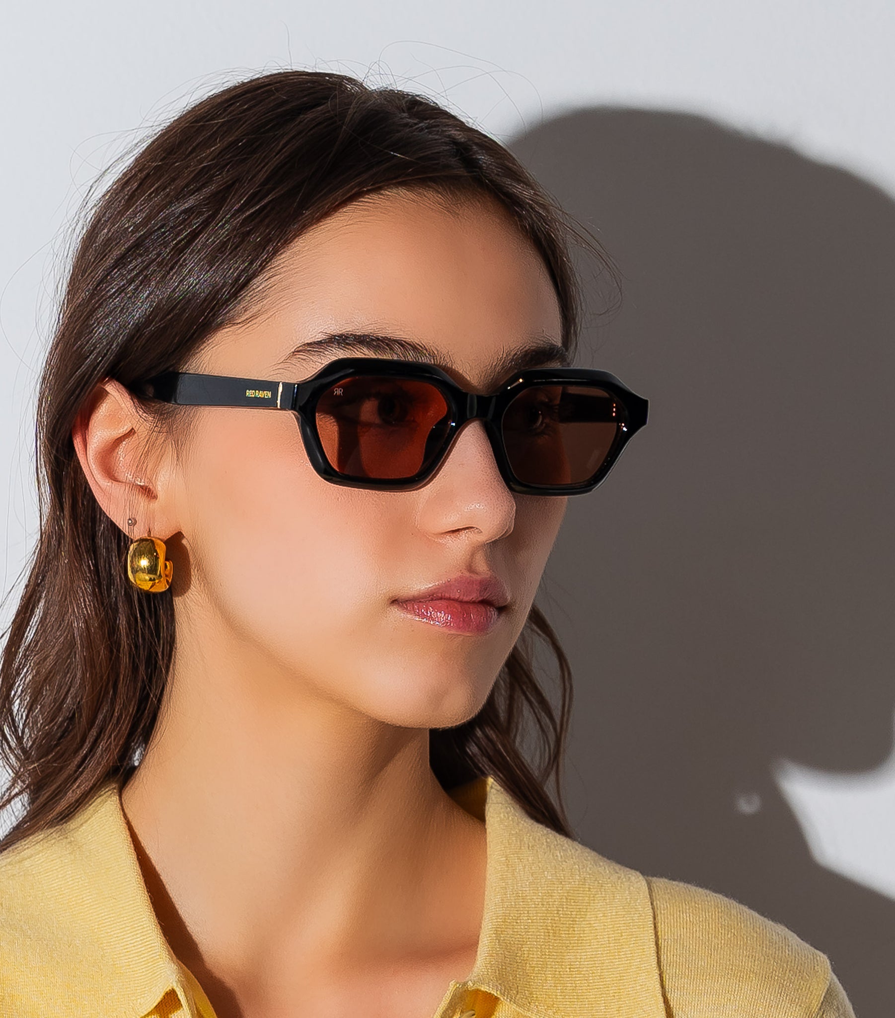 Men's Sunglasses Red Raven Black