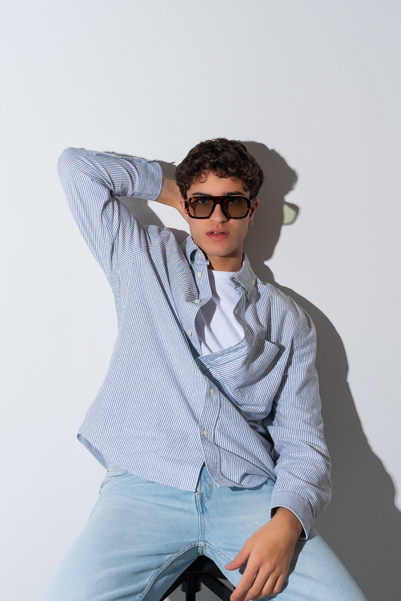 Men's Sunglasses Red Raven Brown