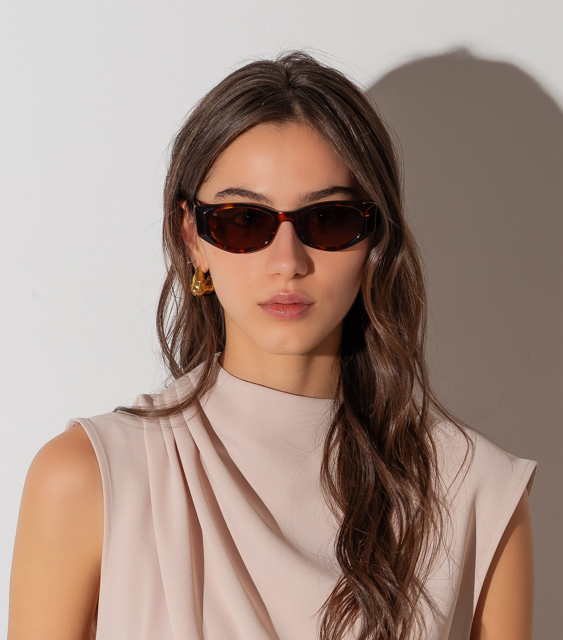 Men's Sunglasses Red Raven Brown