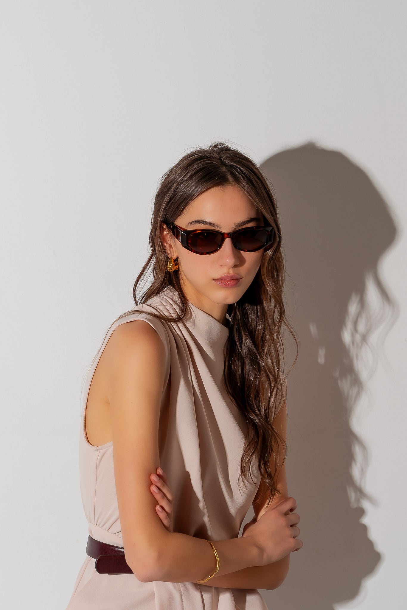 Men's Sunglasses Red Raven Brown