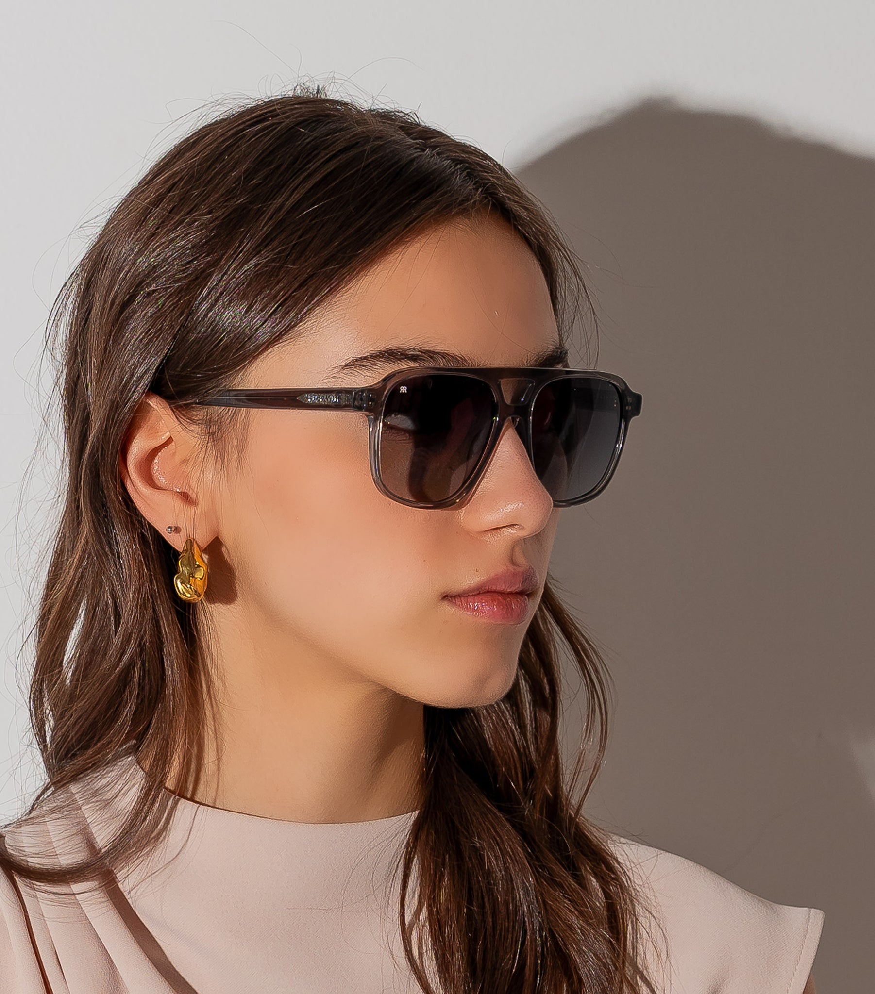 Men's Sunglasses Red Raven White