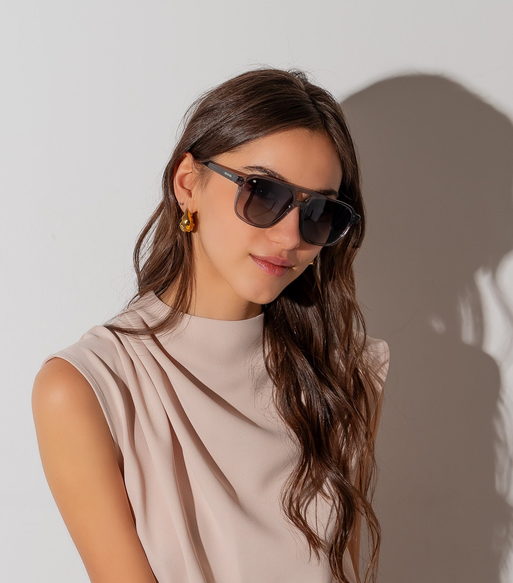 Men's Sunglasses Red Raven White