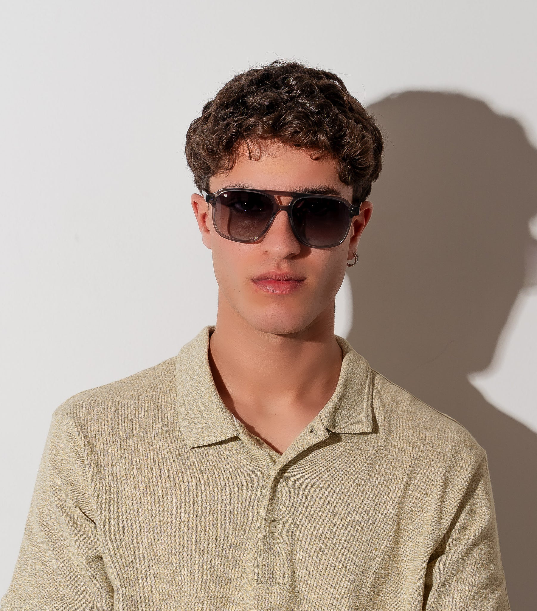 Men's Sunglasses Red Raven White