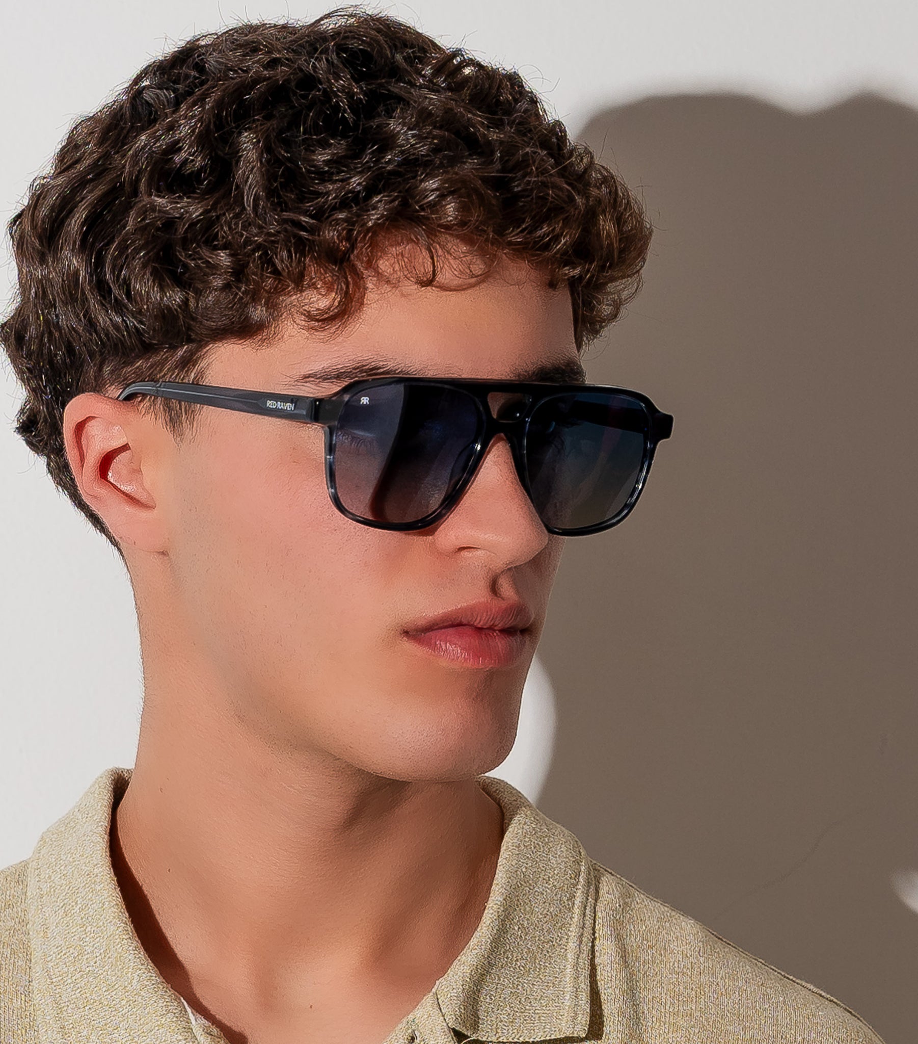 Men's Sunglasses Red Raven Blue