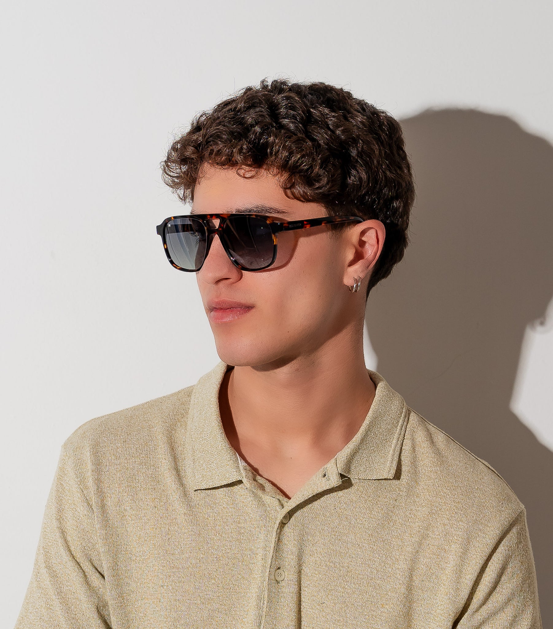 Men's Sunglasses Red Raven Brown