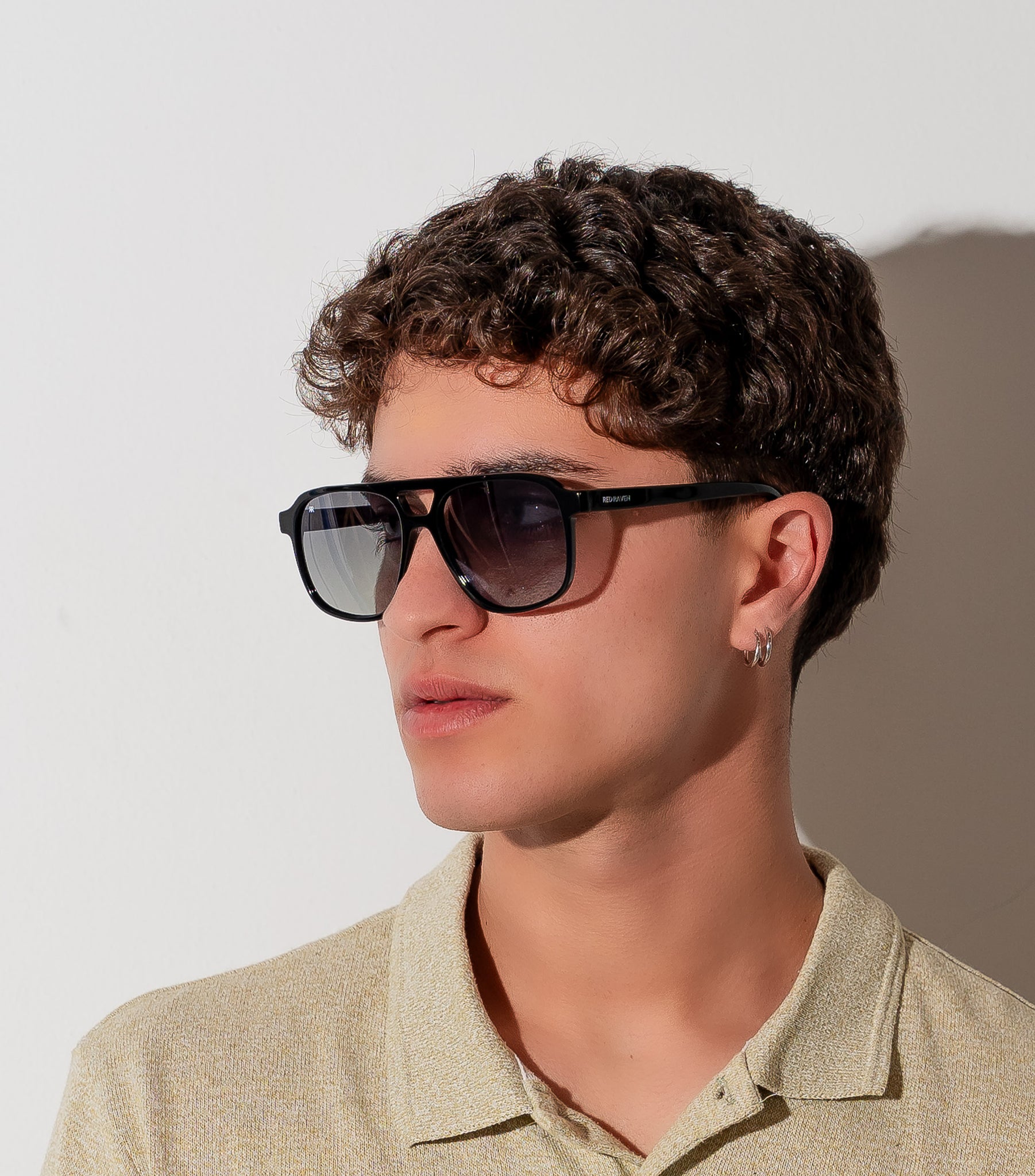 Men's Sunglasses Red Raven Black