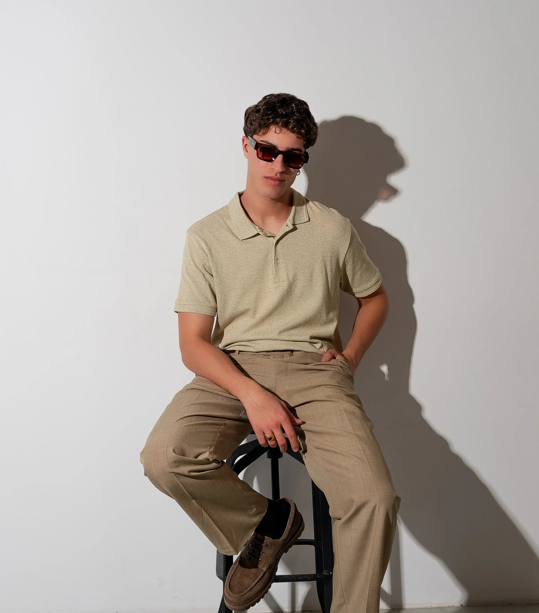 Men's Sunglasses Red Raven Brown