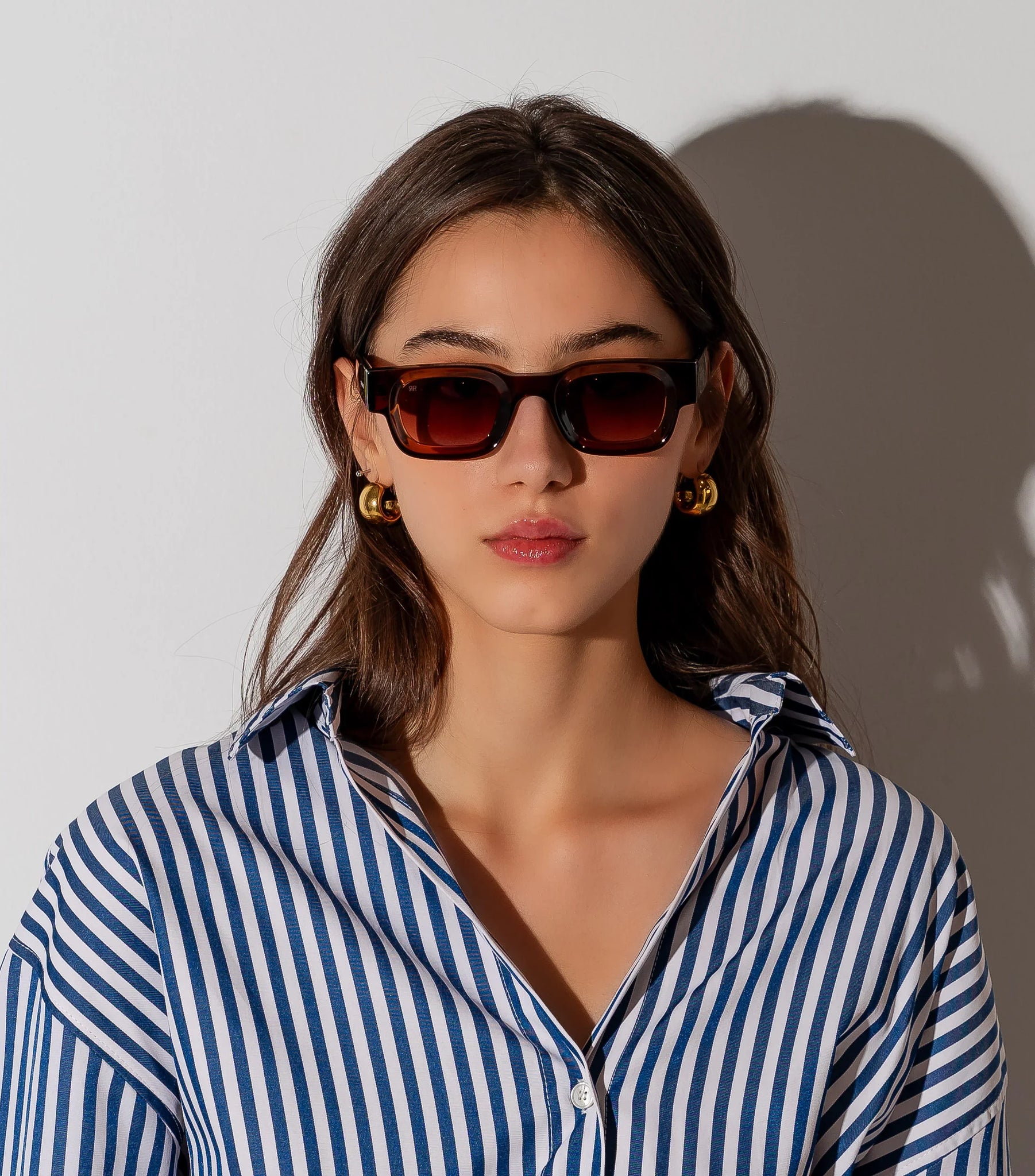 Men's Sunglasses Red Raven Brown