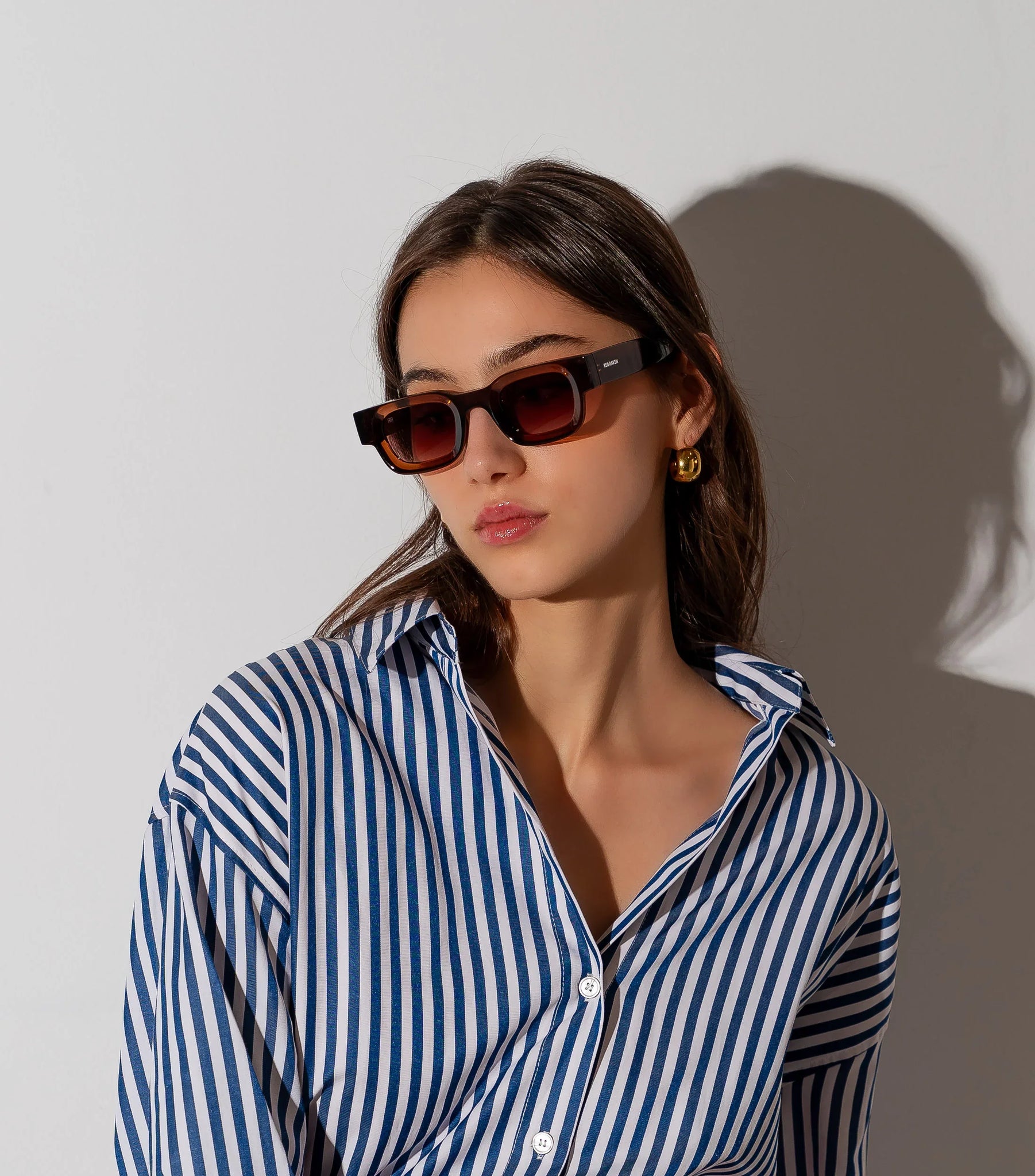 Men's Sunglasses Red Raven Brown