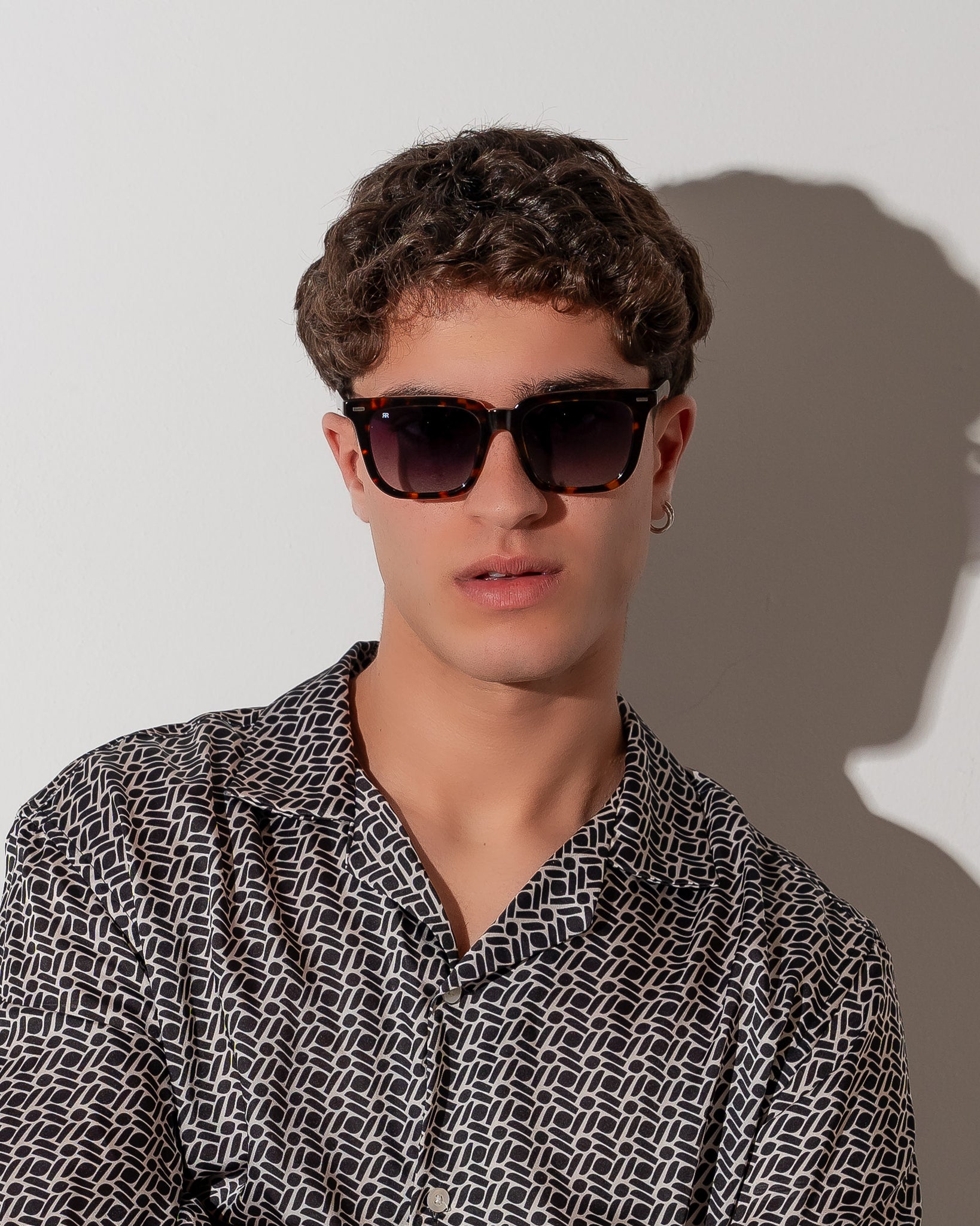 Men's Sunglasses Red Raven Brown