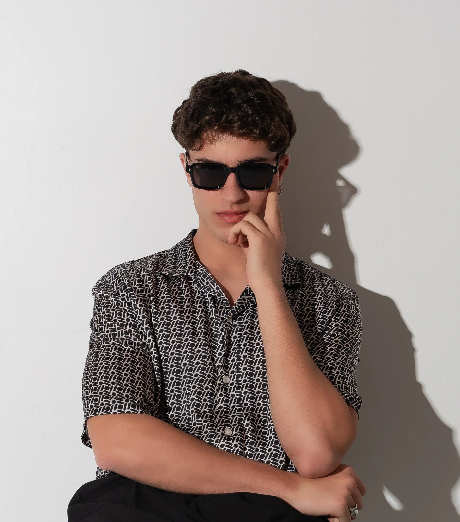 Men's Sunglasses Red Raven Black