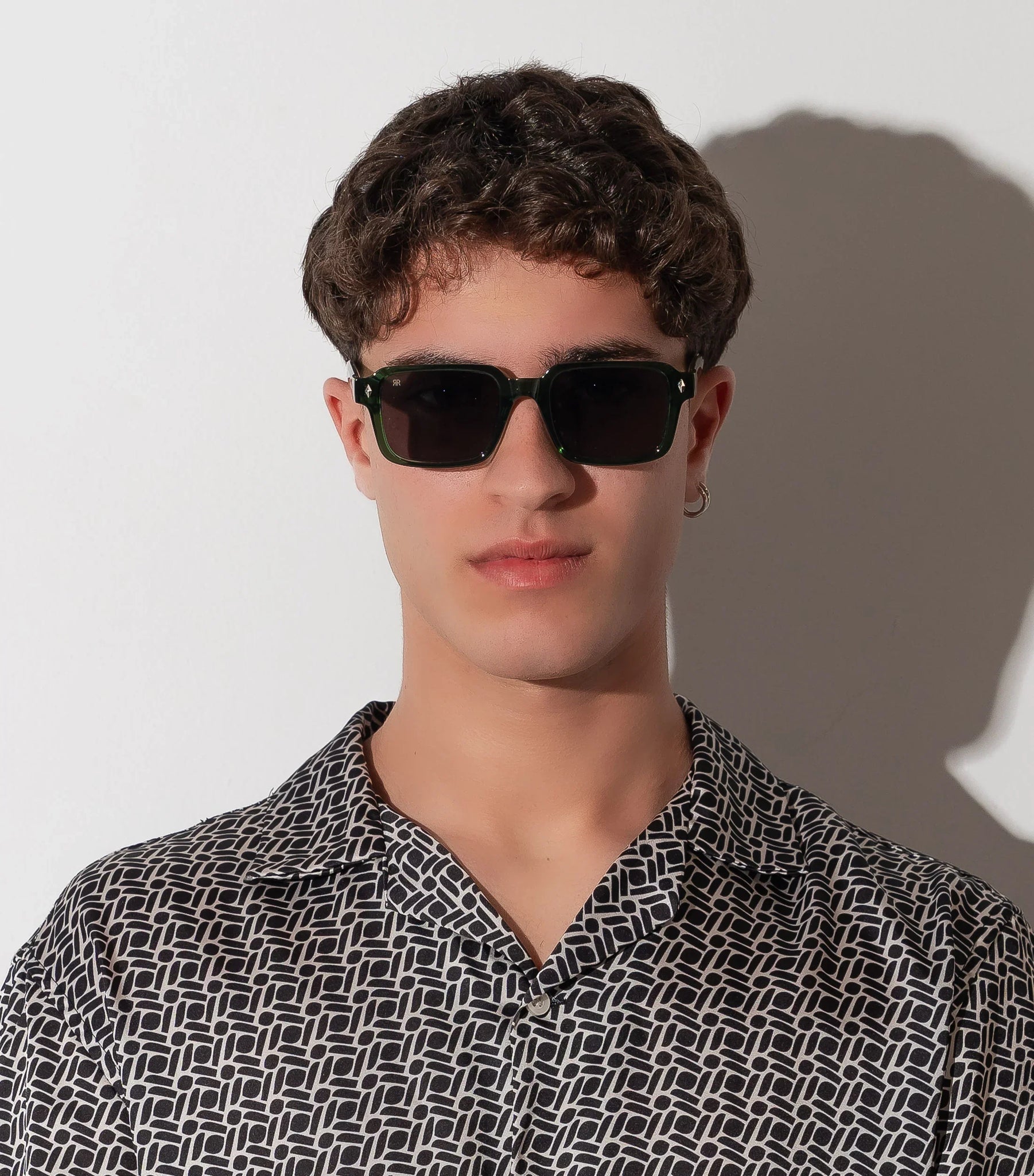 Men's Sunglasses Red Raven Green