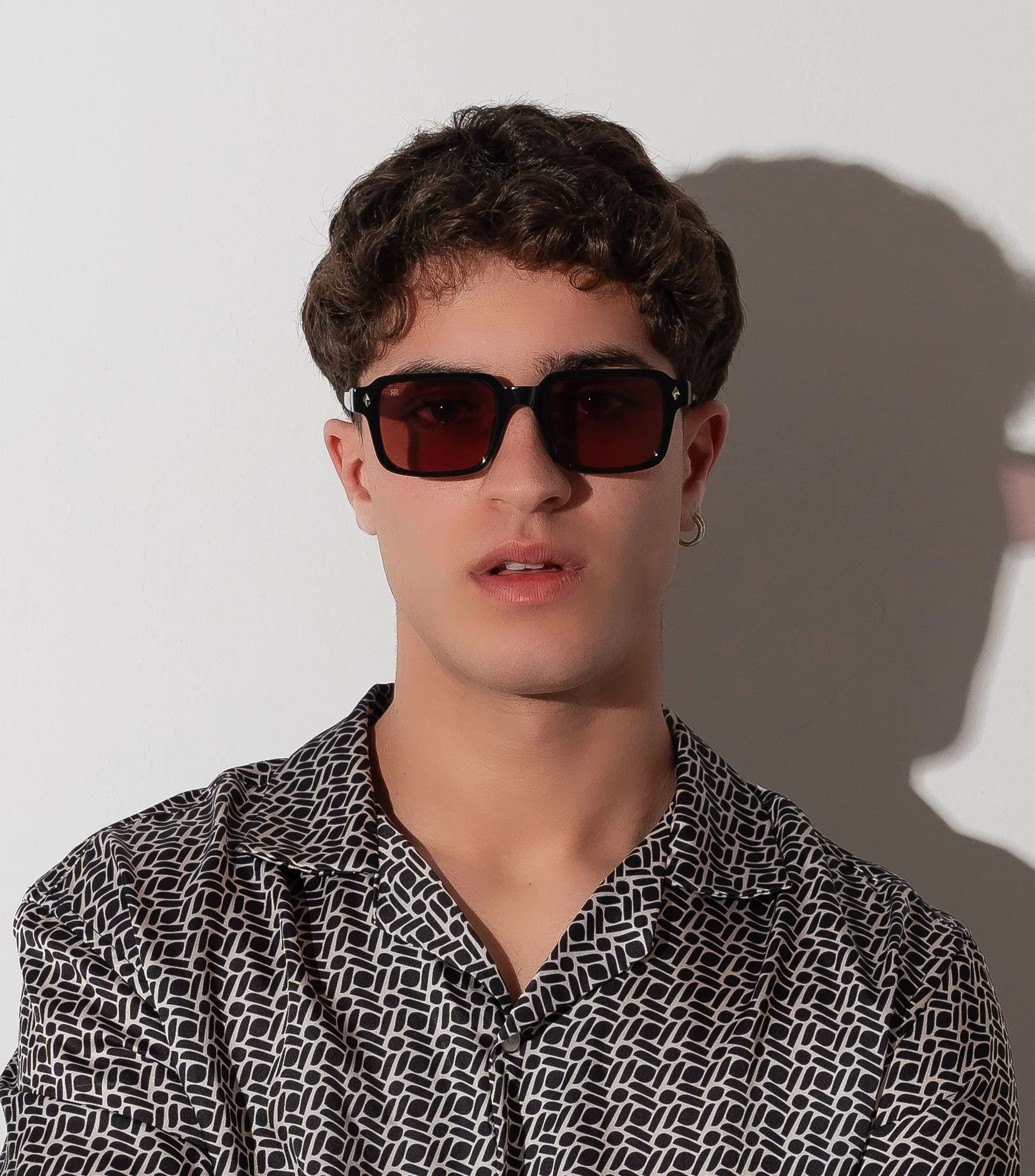 Men's Sunglasses Red Raven Black