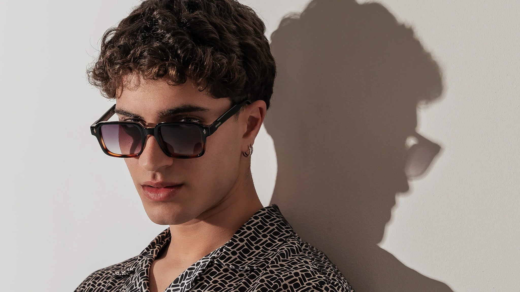 Men's Sunglasses Red Raven Black