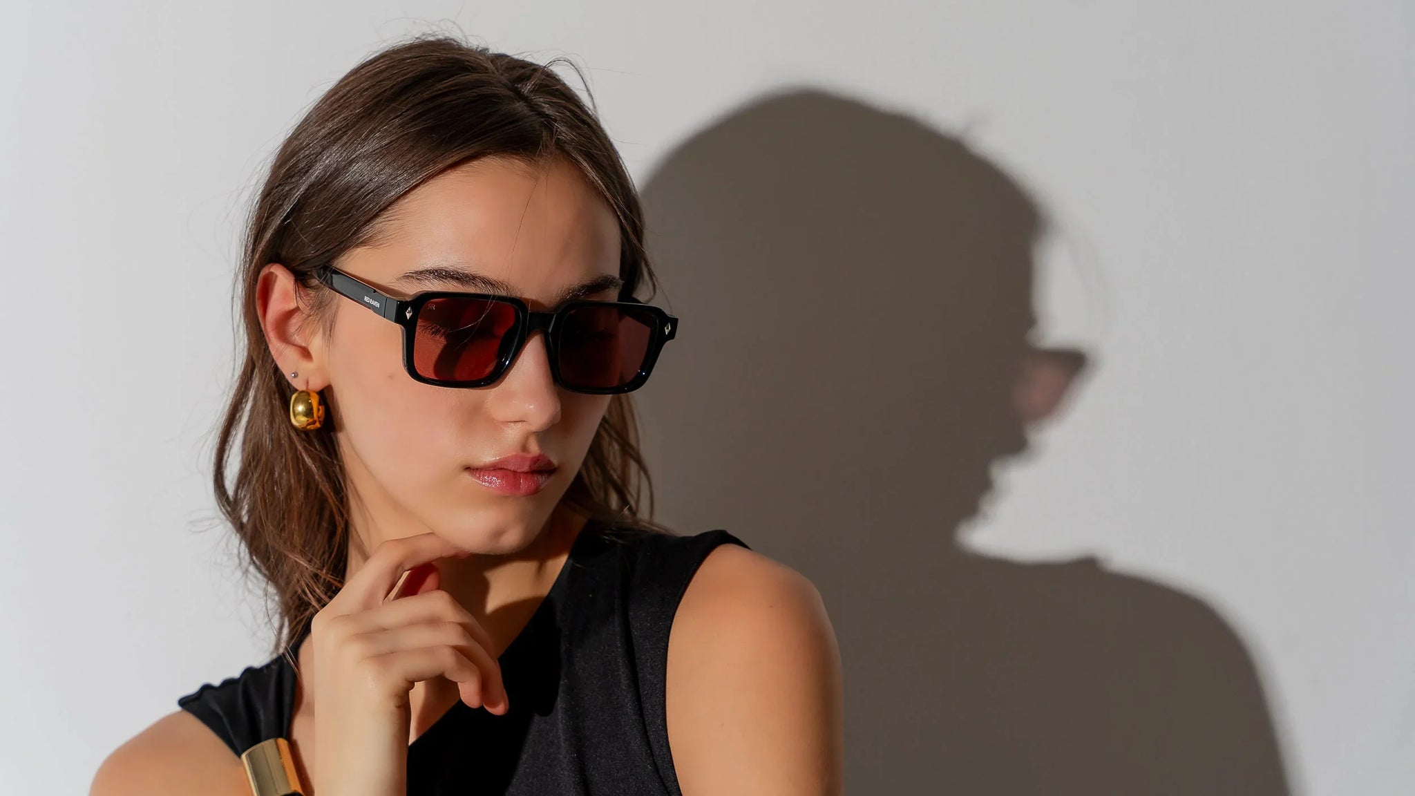 Men's Sunglasses Red Raven Black