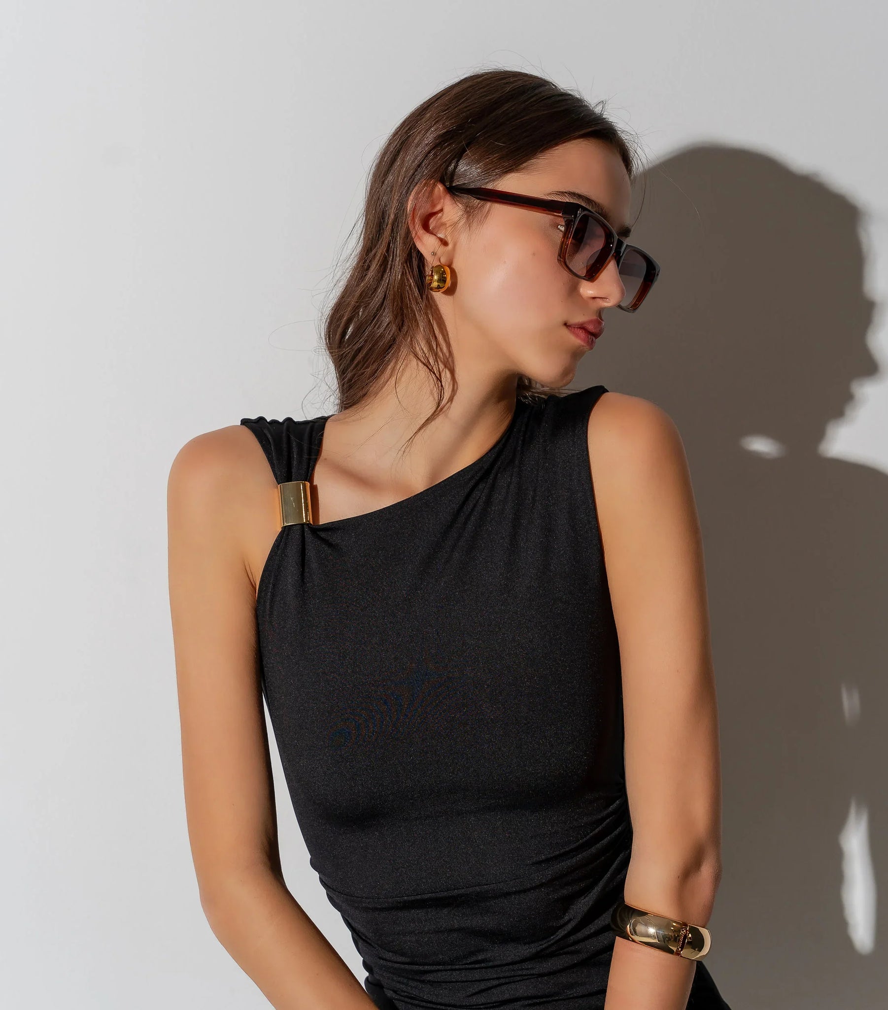 Men's Sunglasses Red Raven Brown