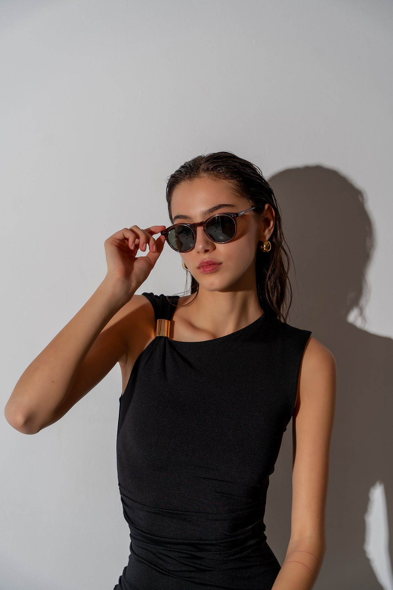 Men's Sunglasses Red Raven Brown