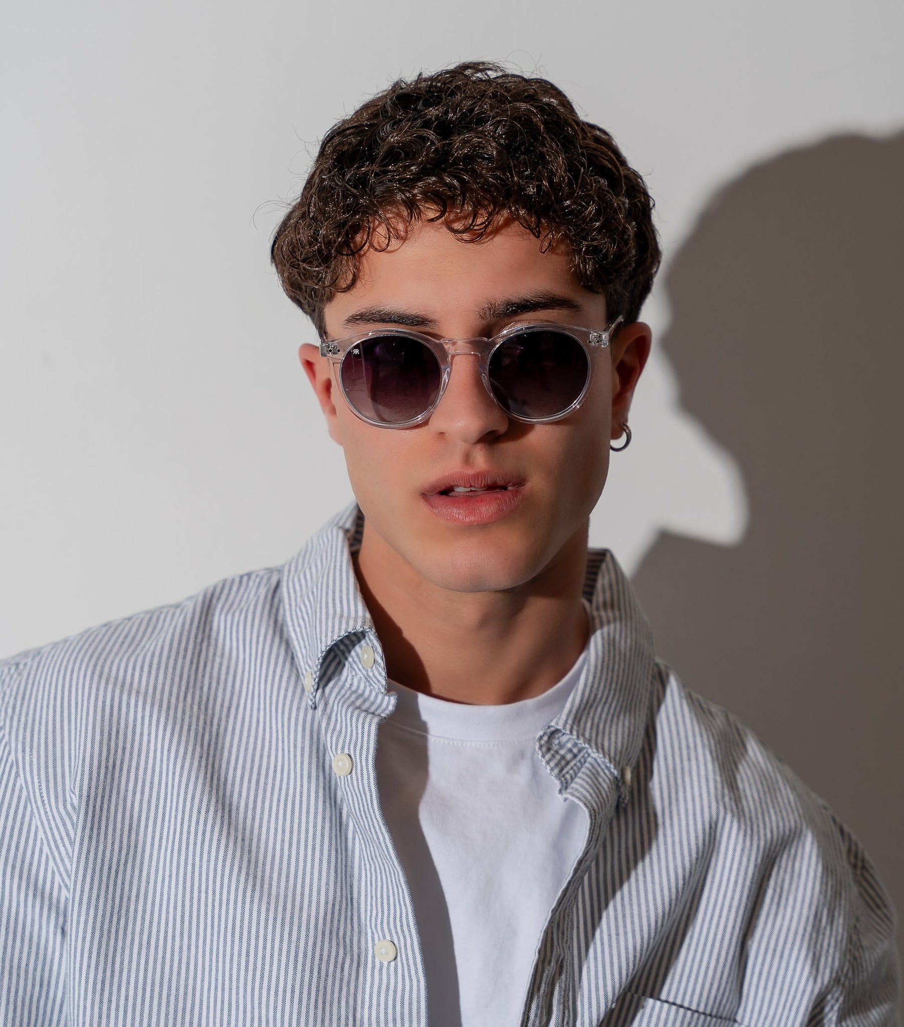 Men's Sunglasses Red Raven White