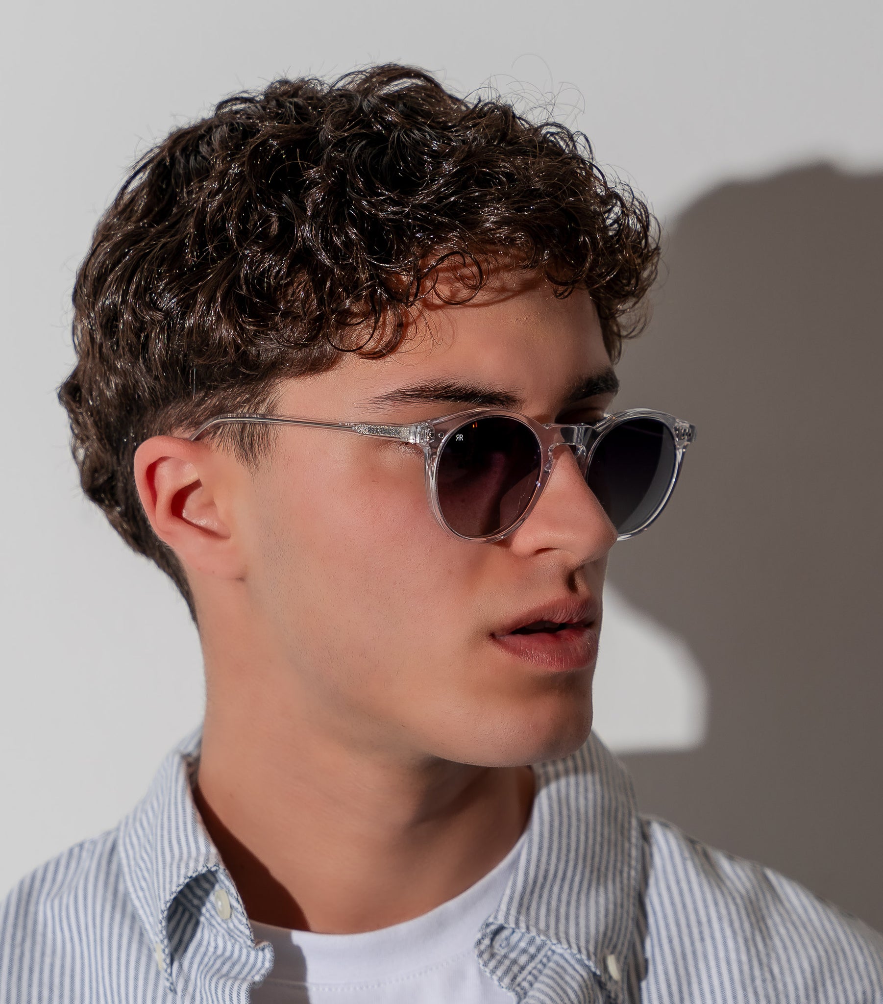 Men's Sunglasses Red Raven White