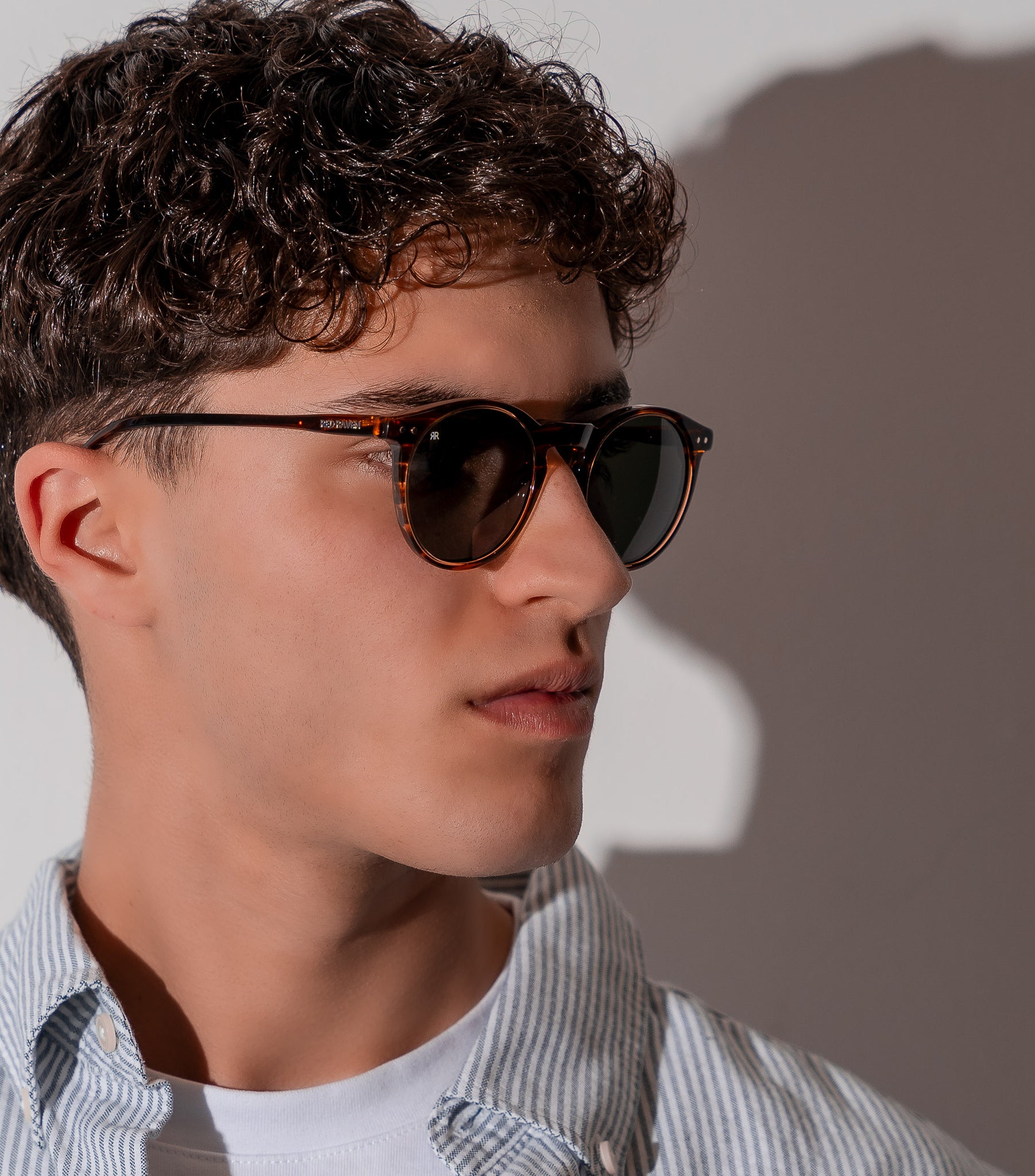 Men's Sunglasses Red Raven Brown