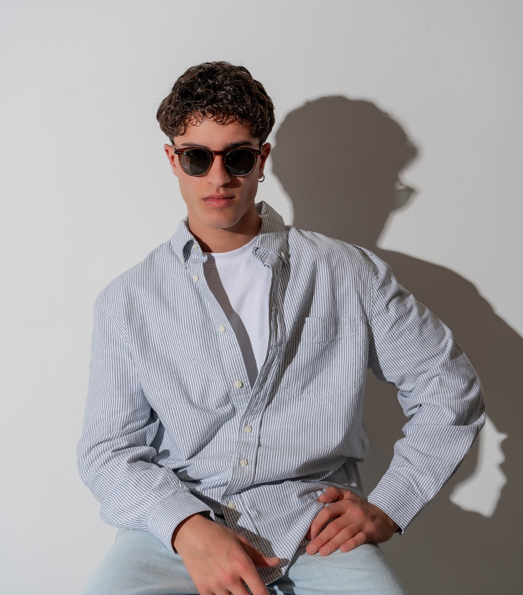 Men's Sunglasses Red Raven Brown