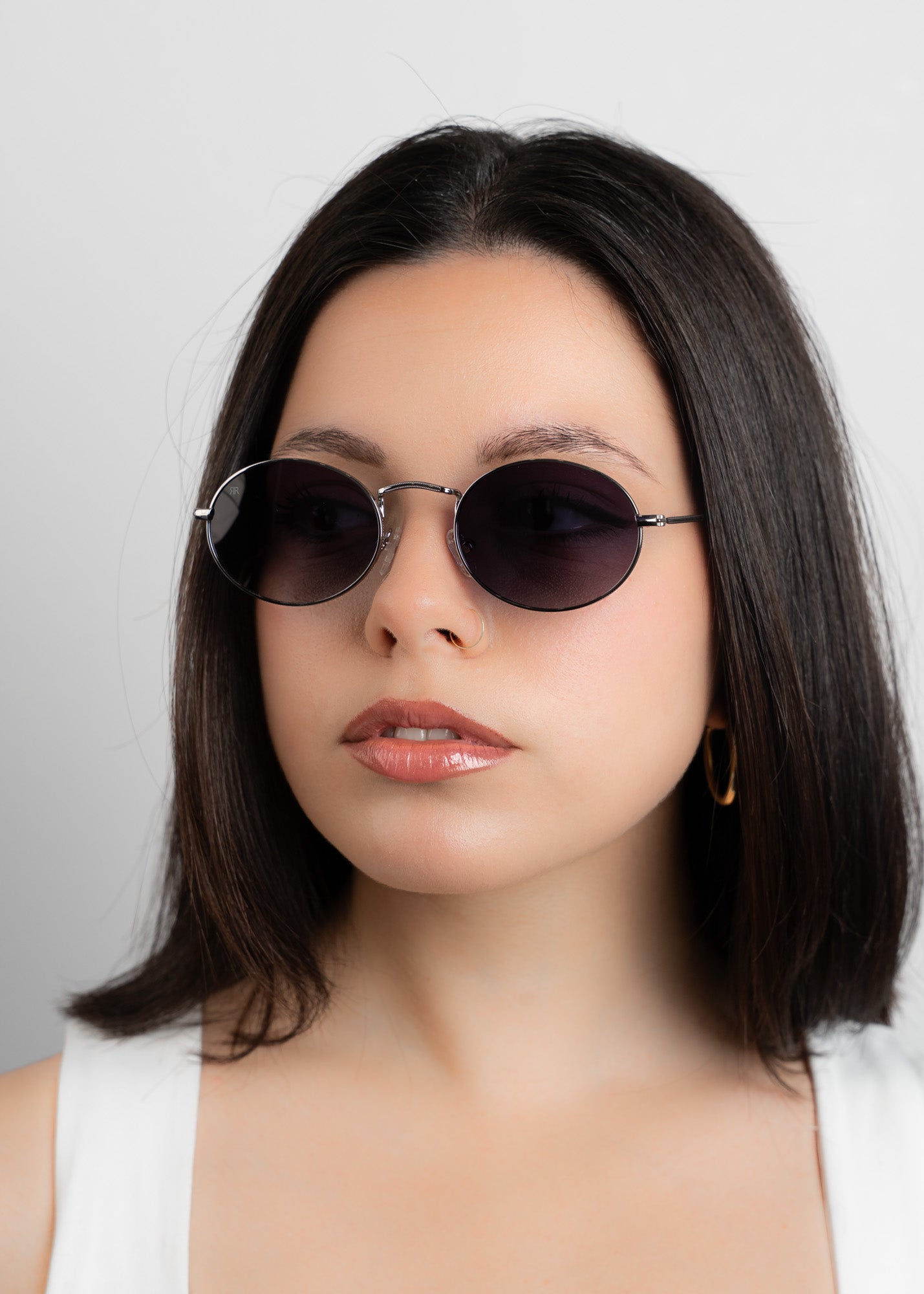 Men's Sunglasses Red Raven Silver