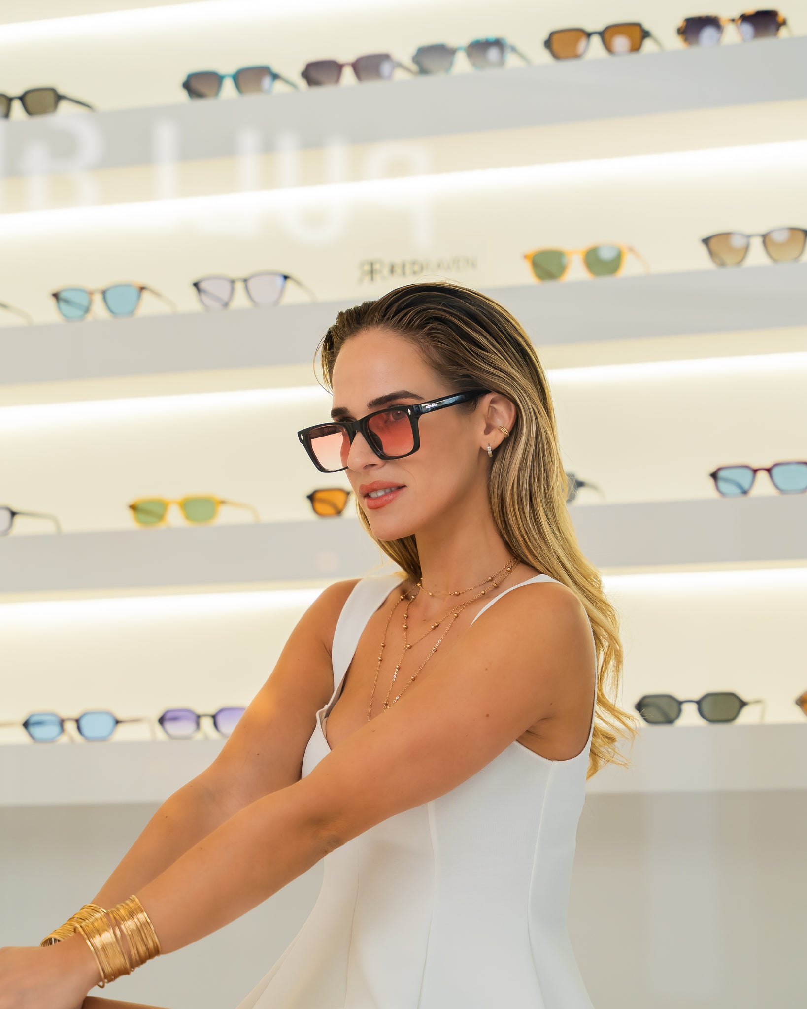 Men's Sunglasses Red Raven Black