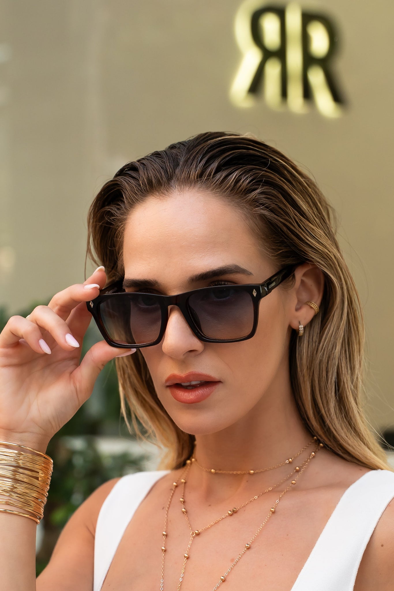 Men's Sunglasses Red Raven Brown