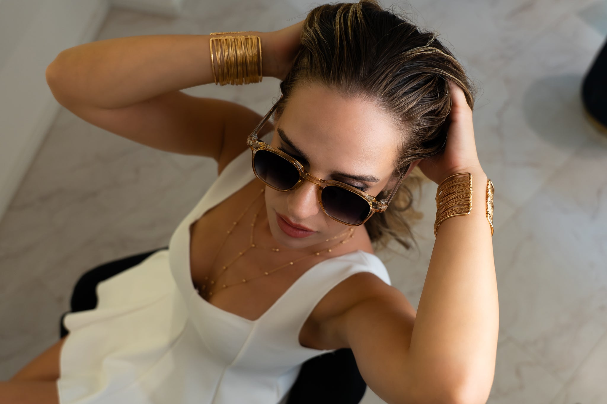 Men's Sunglasses Red Raven Yellow