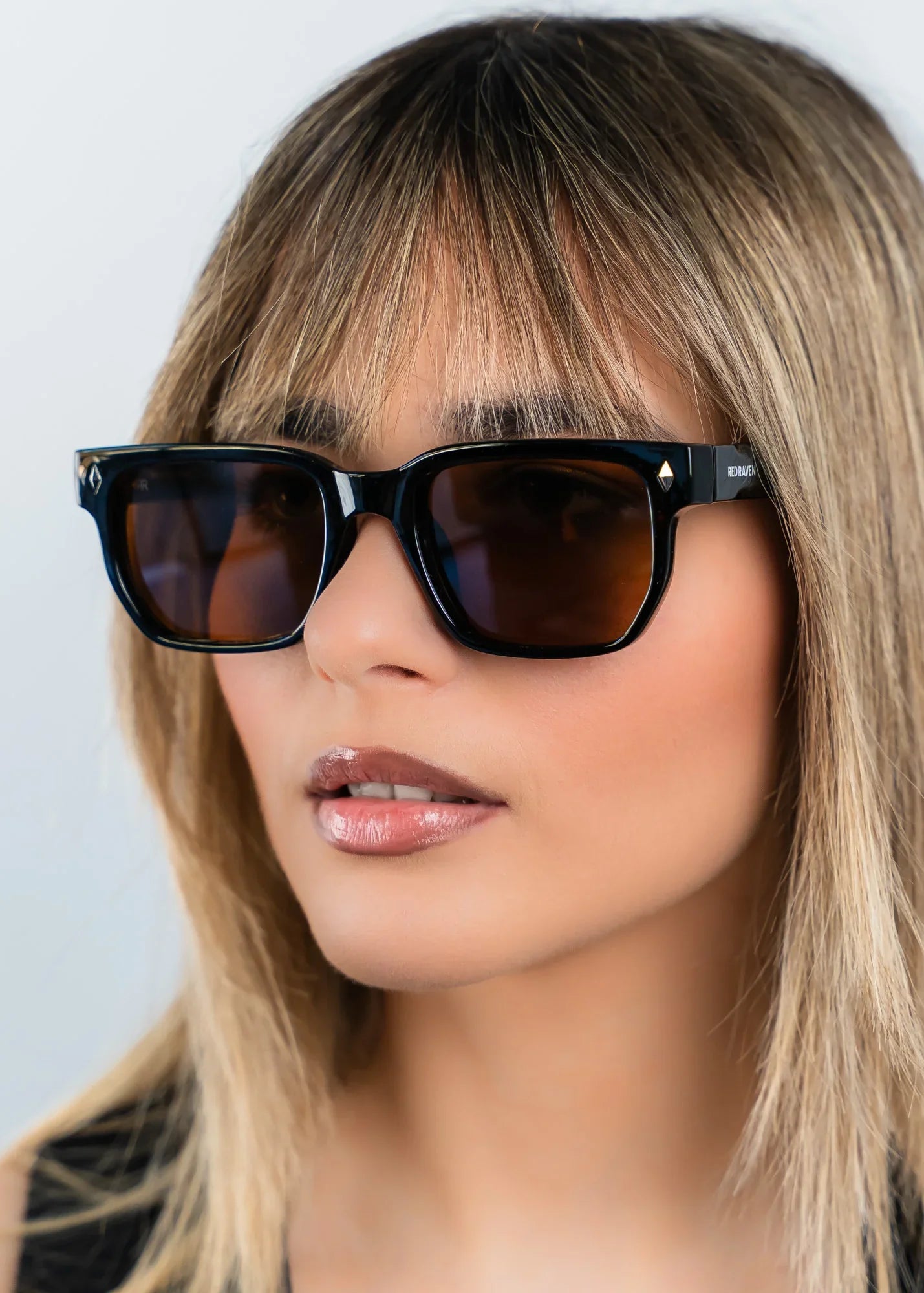 Men's Sunglasses Red Raven Black