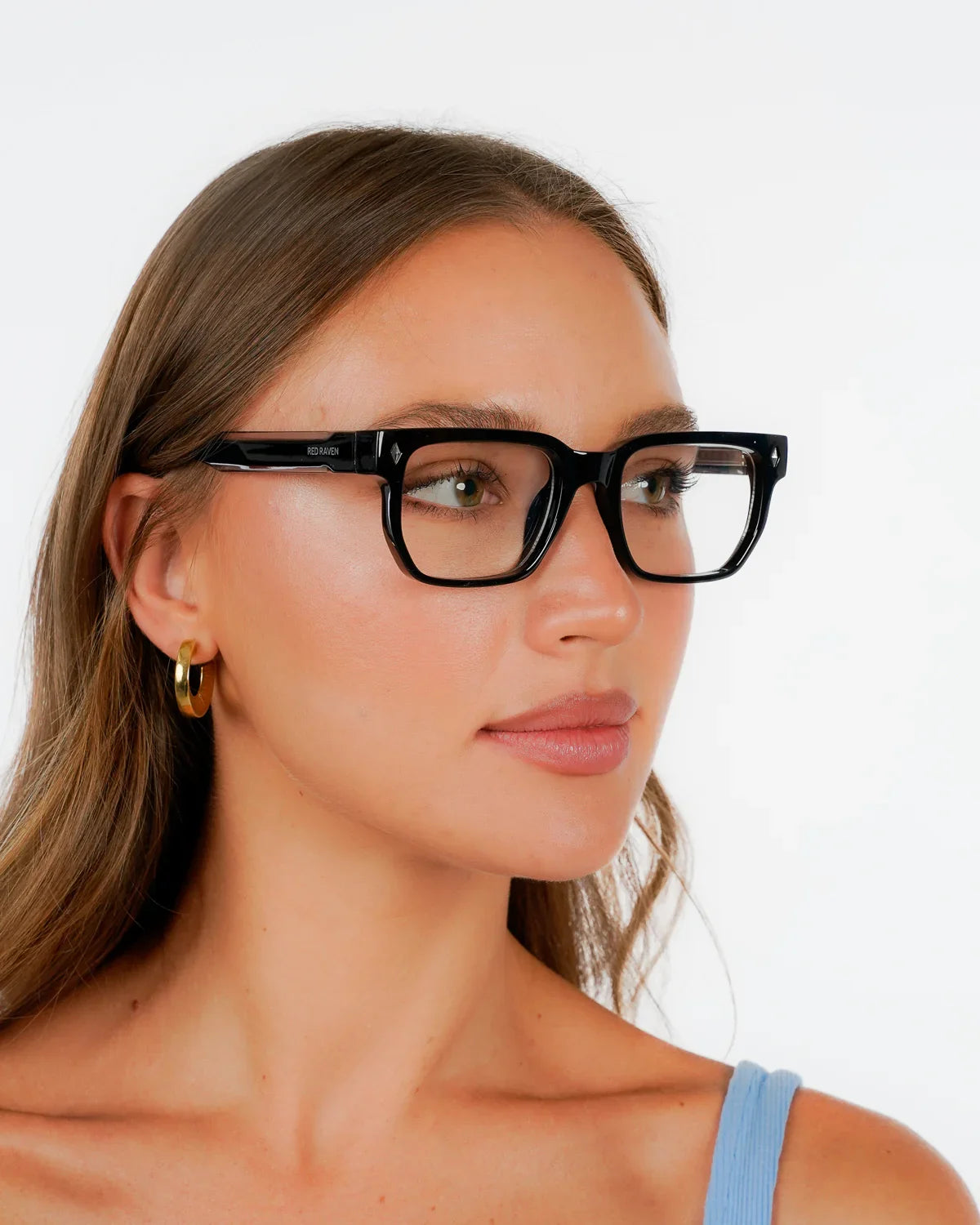 Men's Eyeglasses Red Raven