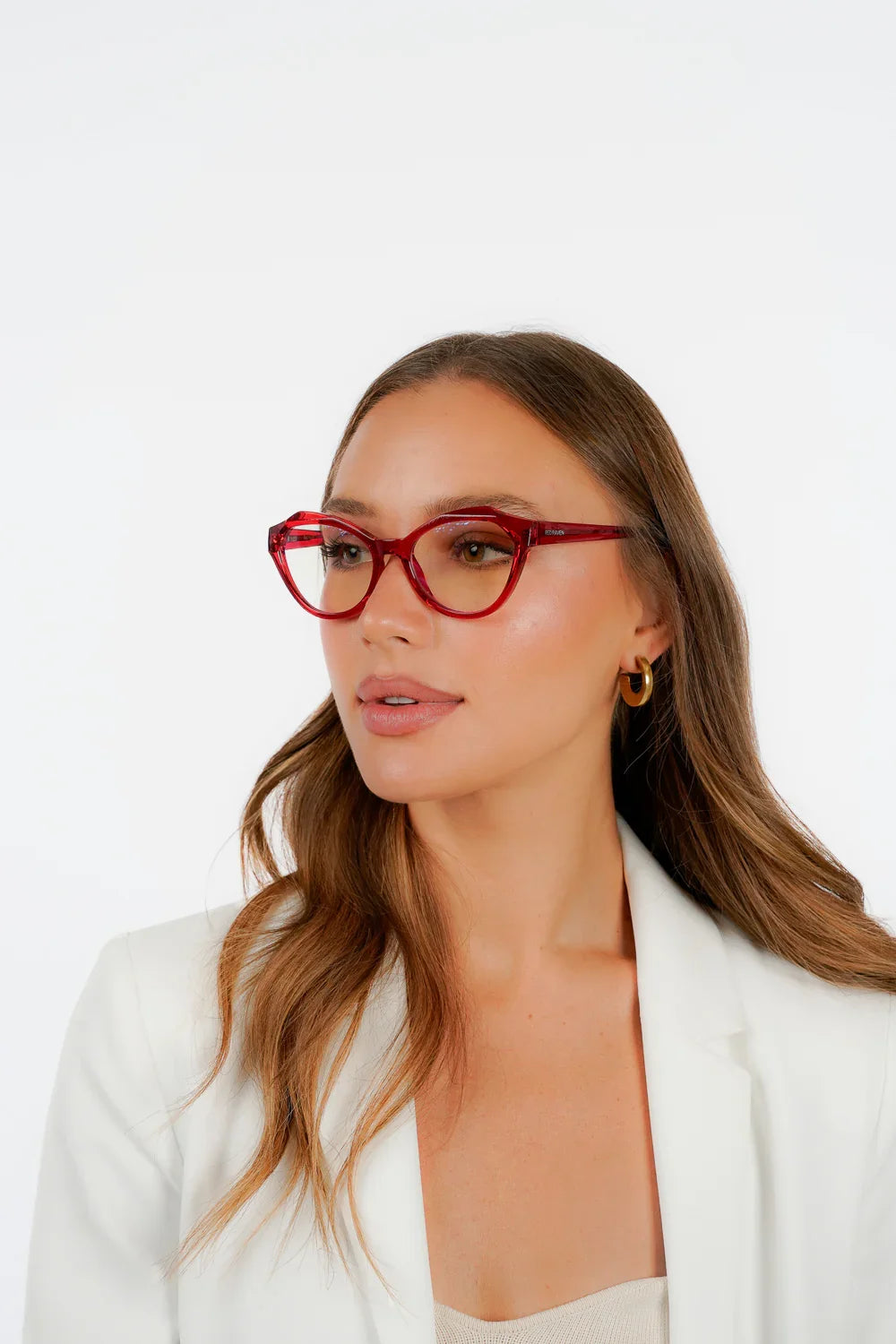 Men's Eyeglasses Red Raven