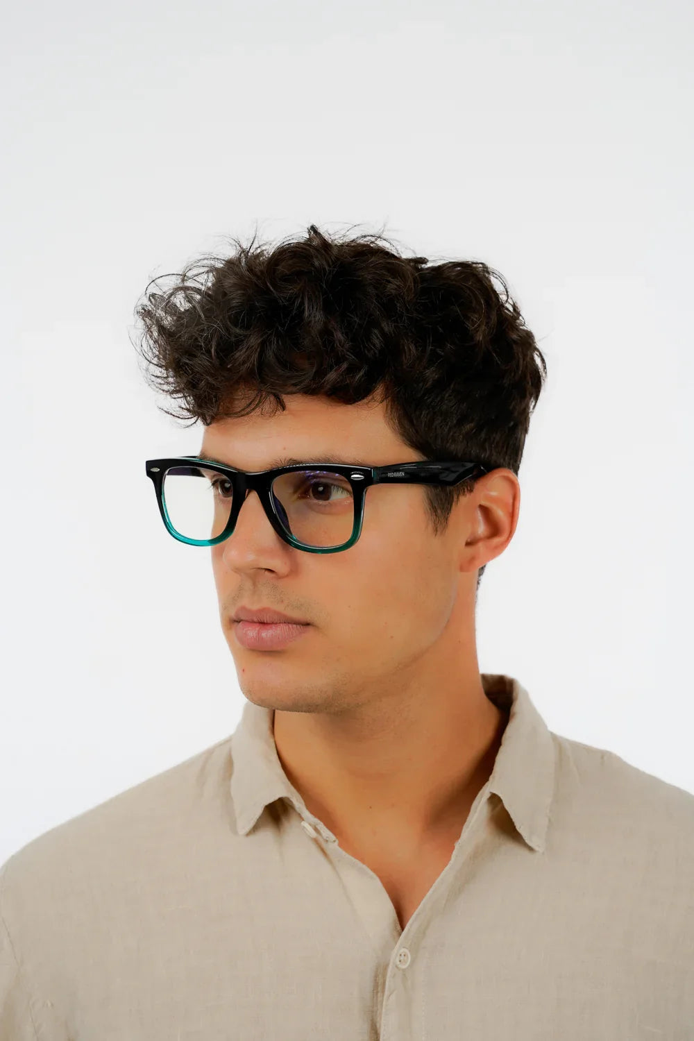 Men's Eyeglasses Red Raven