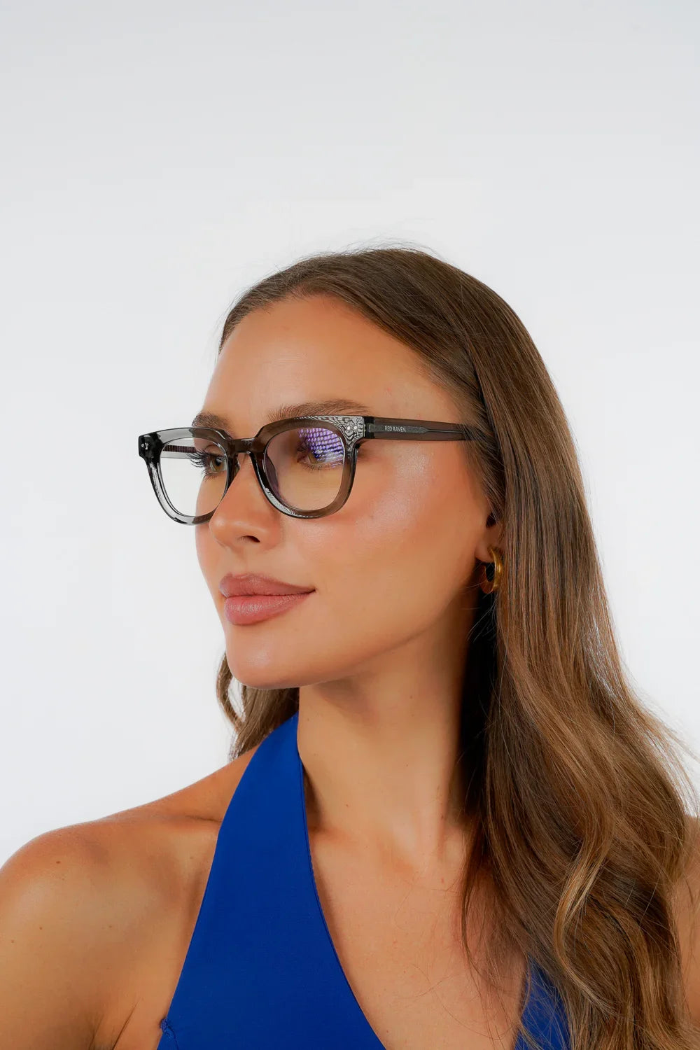 Men's Eyeglasses Red Raven