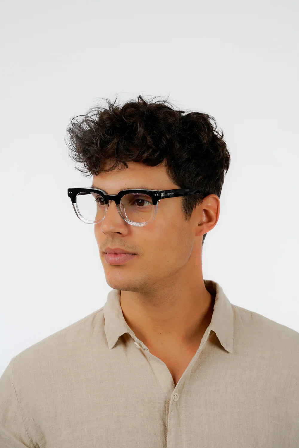 Men's Eyeglasses Red Raven