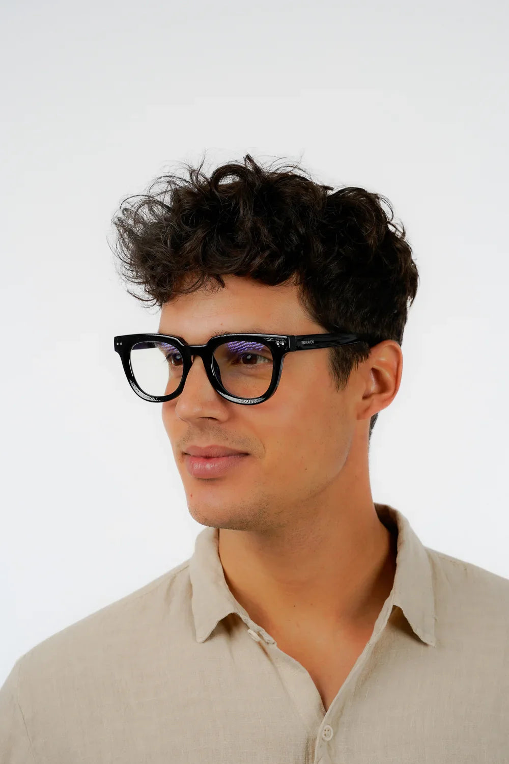 Men's Eyeglasses Red Raven