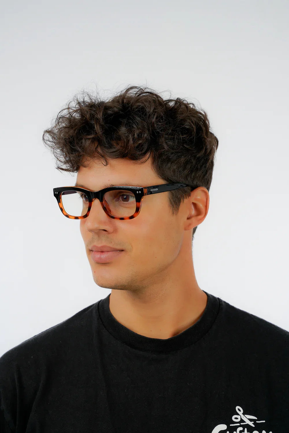 Men's Eyeglasses Red Raven