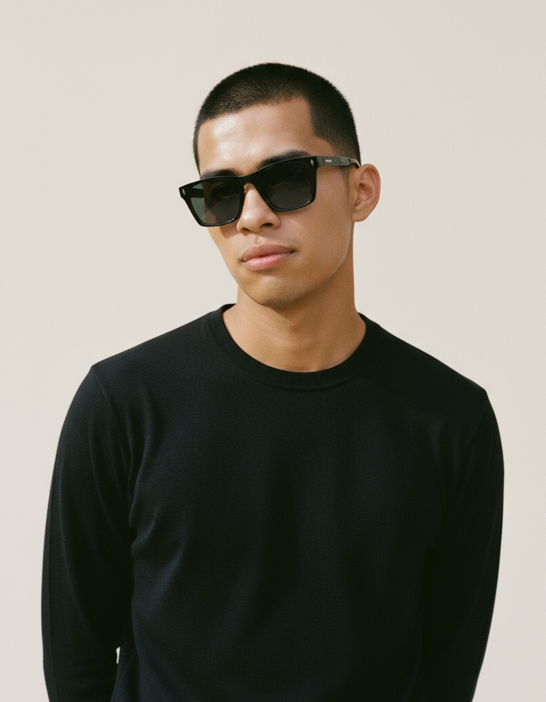 Men's Sunglasses Red Raven Black