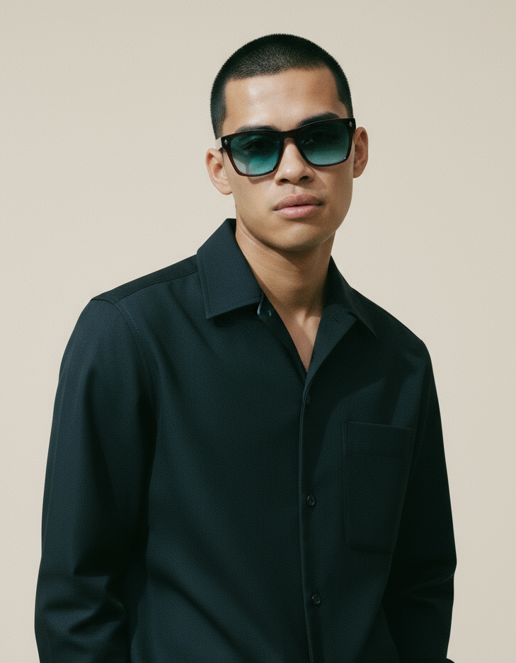 Men's Sunglasses Red Raven Brown