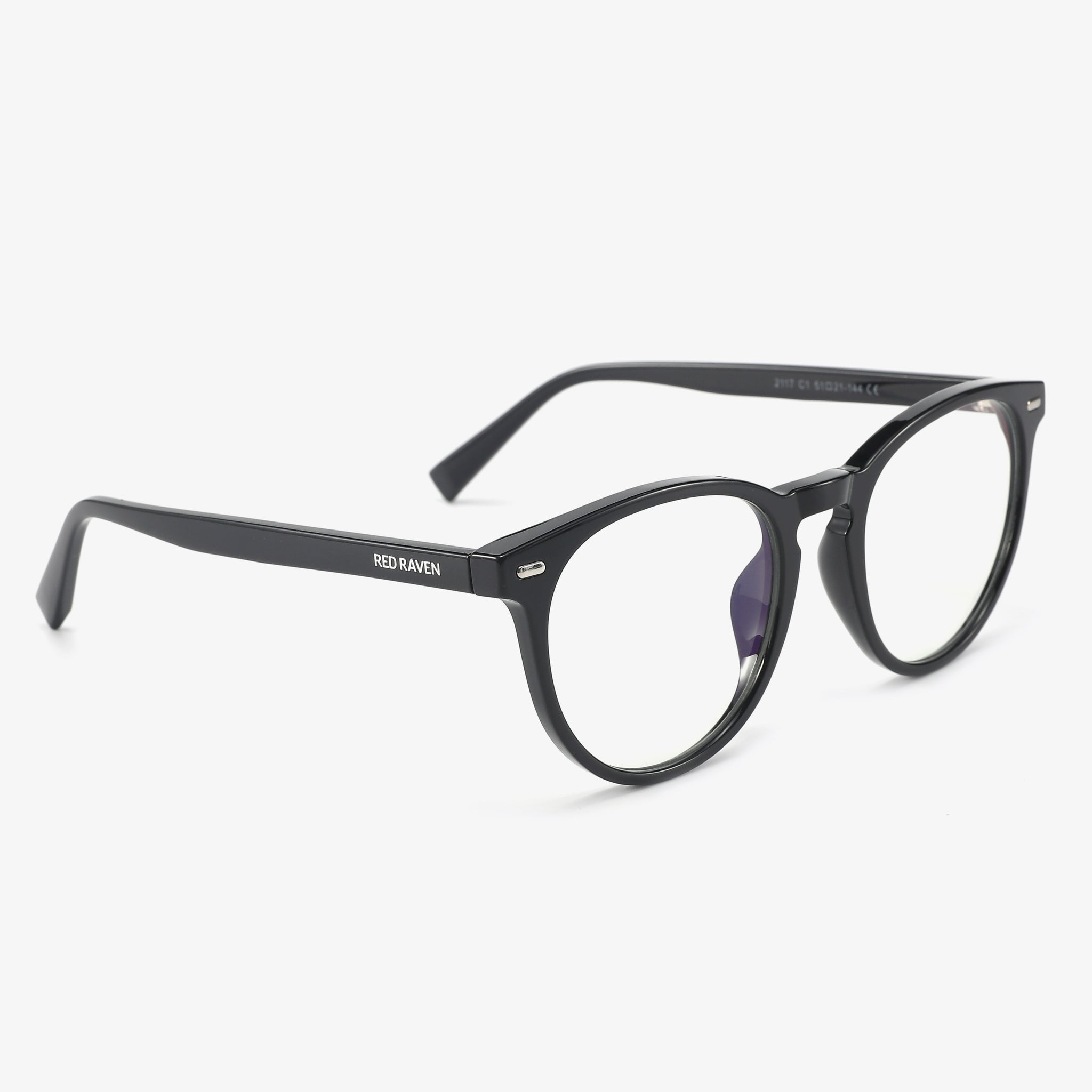 Men's Eyeglasses Red Raven Black